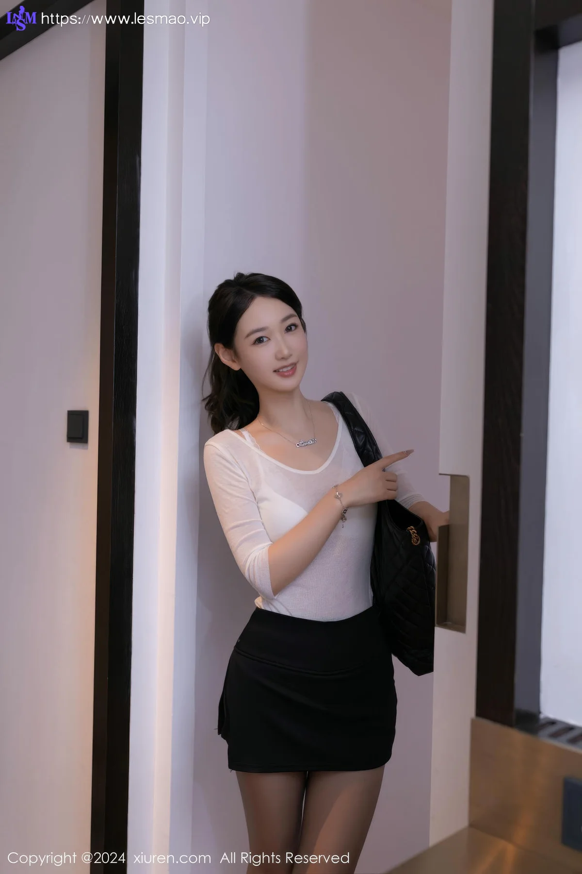 XiuRen 秀人 No.9036 唐安琪 白色上衣性感写真 - 11