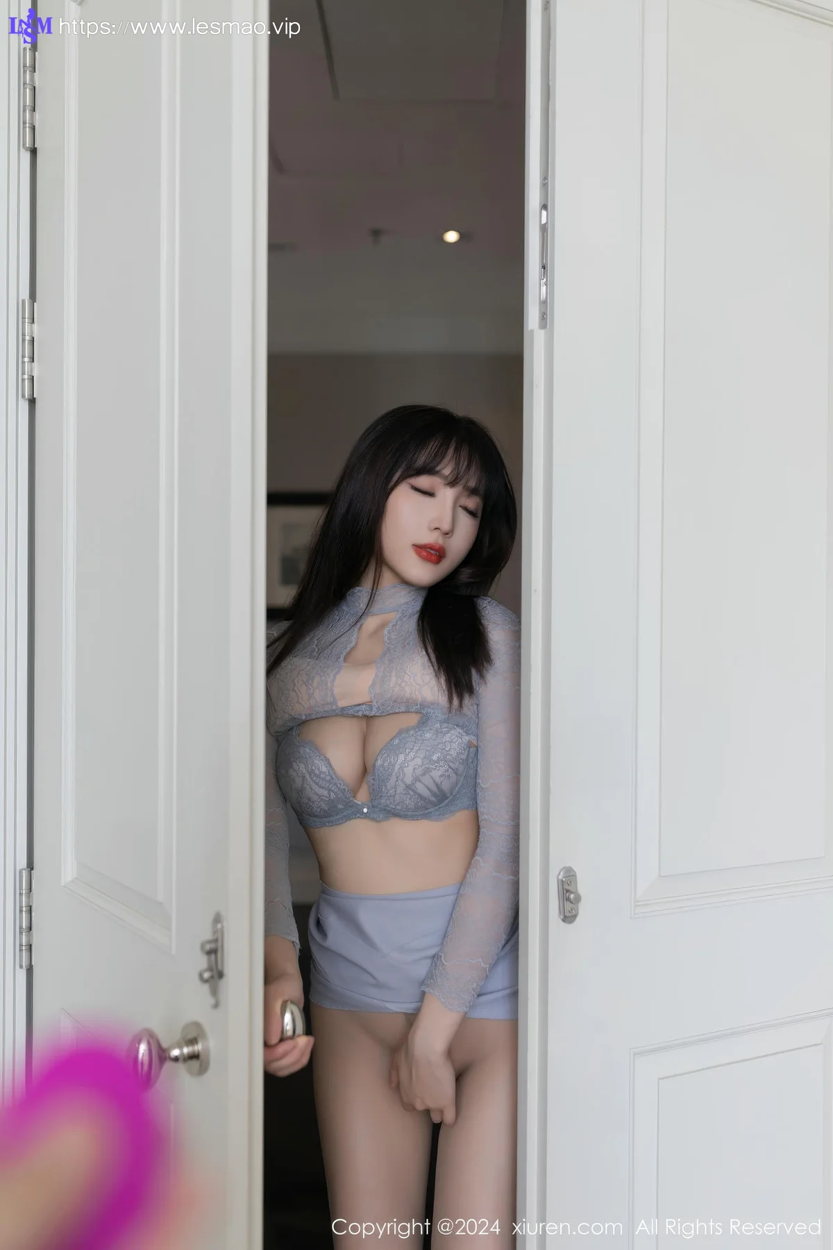 XiuRen 秀人 No.9055 陆萱萱 蕾丝连衣短裙性感写真111 - 36