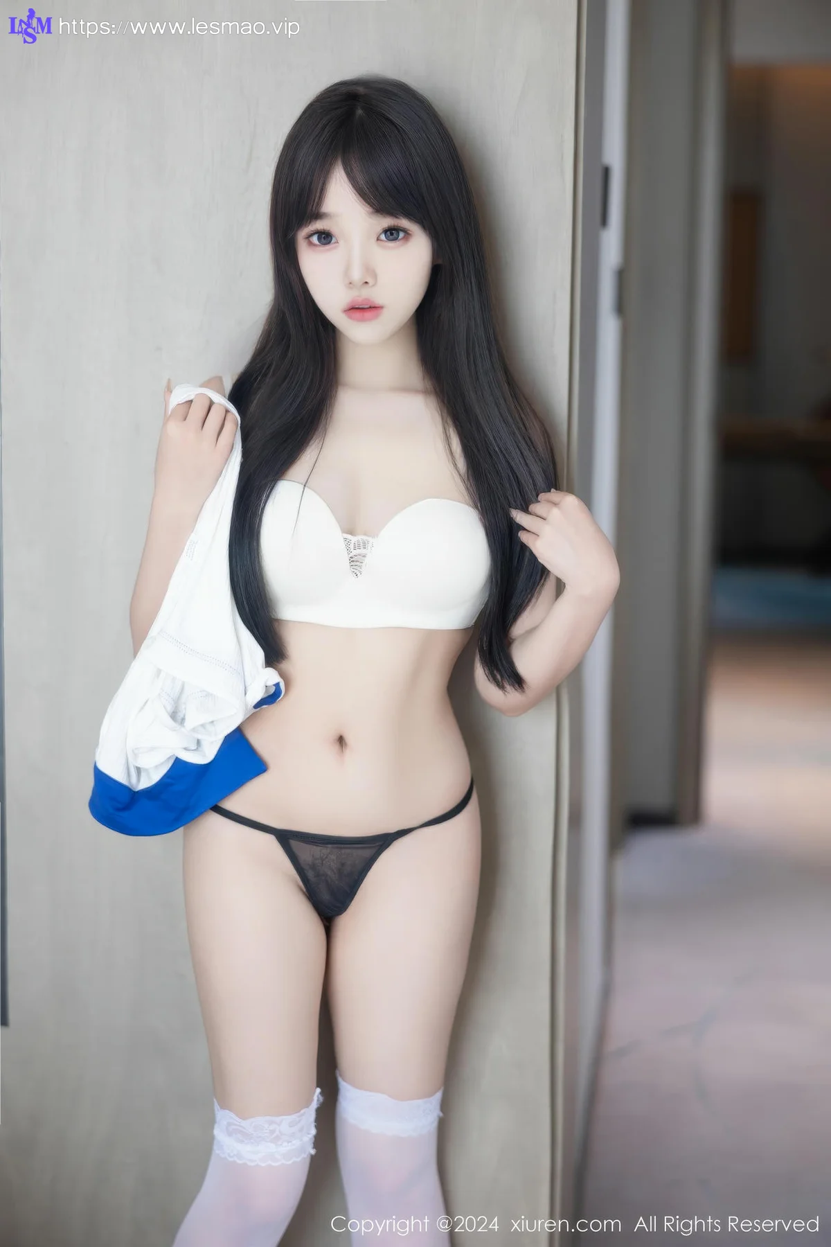XiuRen 秀人 No.9056 黎秋秋 白色情趣学妹性感写真 - 43