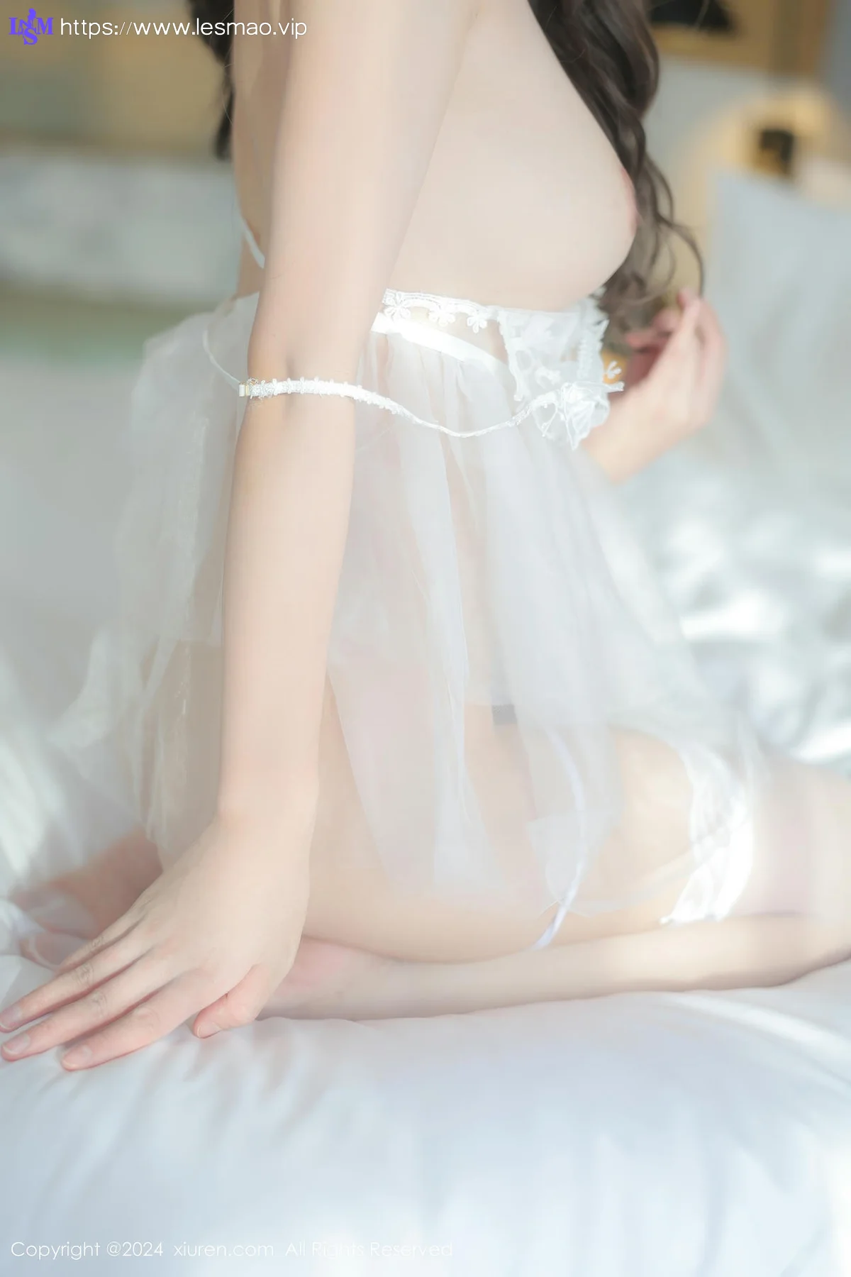 XiuRen 秀人 No.9091 桃妖夭 透视白丝丝袜 - 48