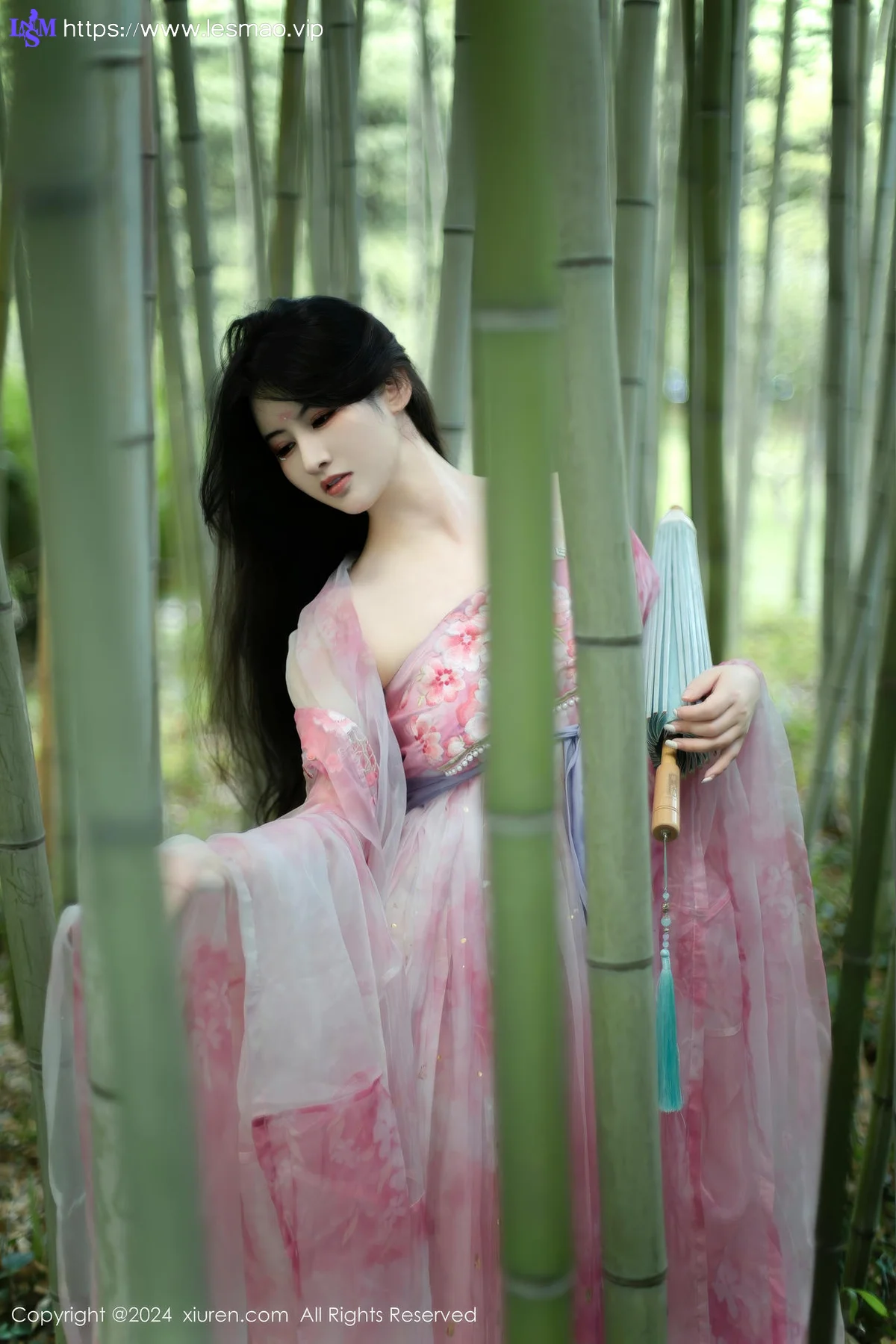 XiuRen 秀人 No.9100 诗诗kiki 粉色古风服饰性感写真1 - 11