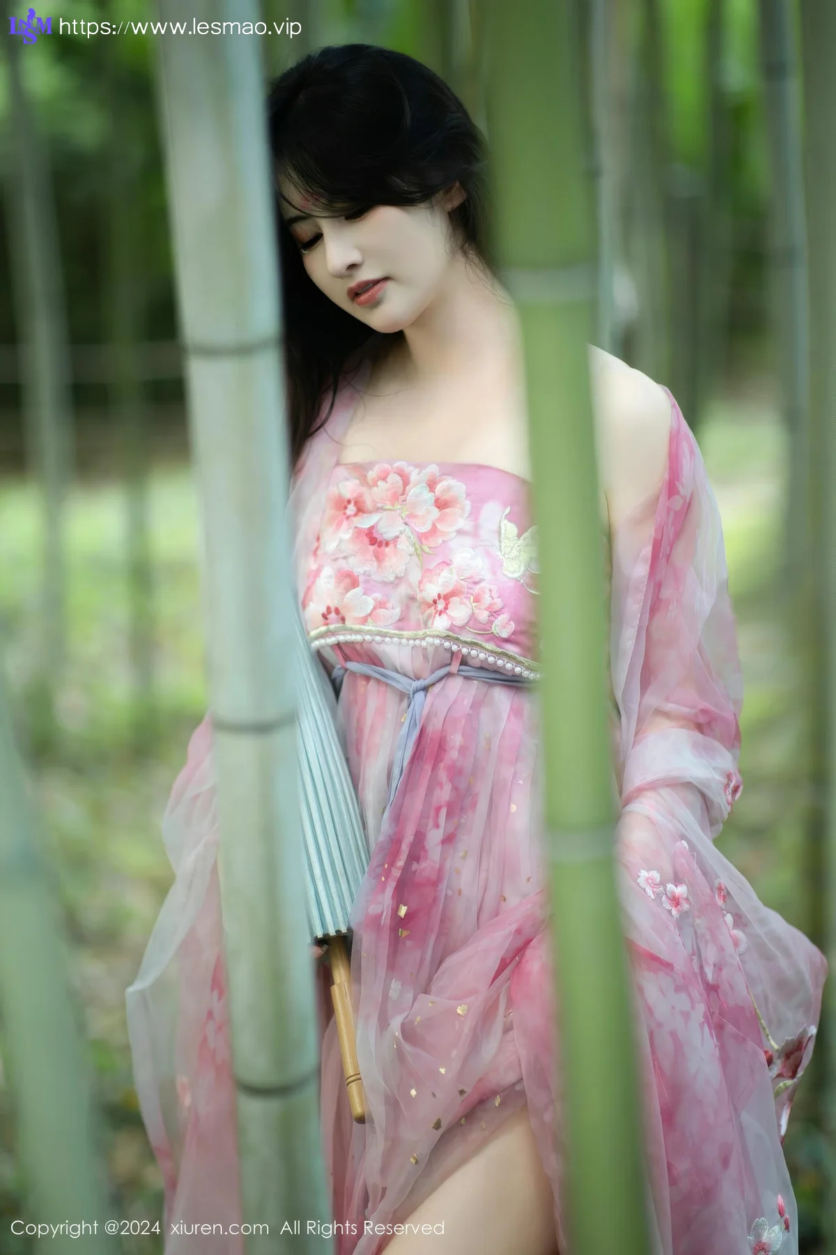 XiuRen 秀人 No.9100 诗诗kiki 粉色古风服饰性感写真1 - 12