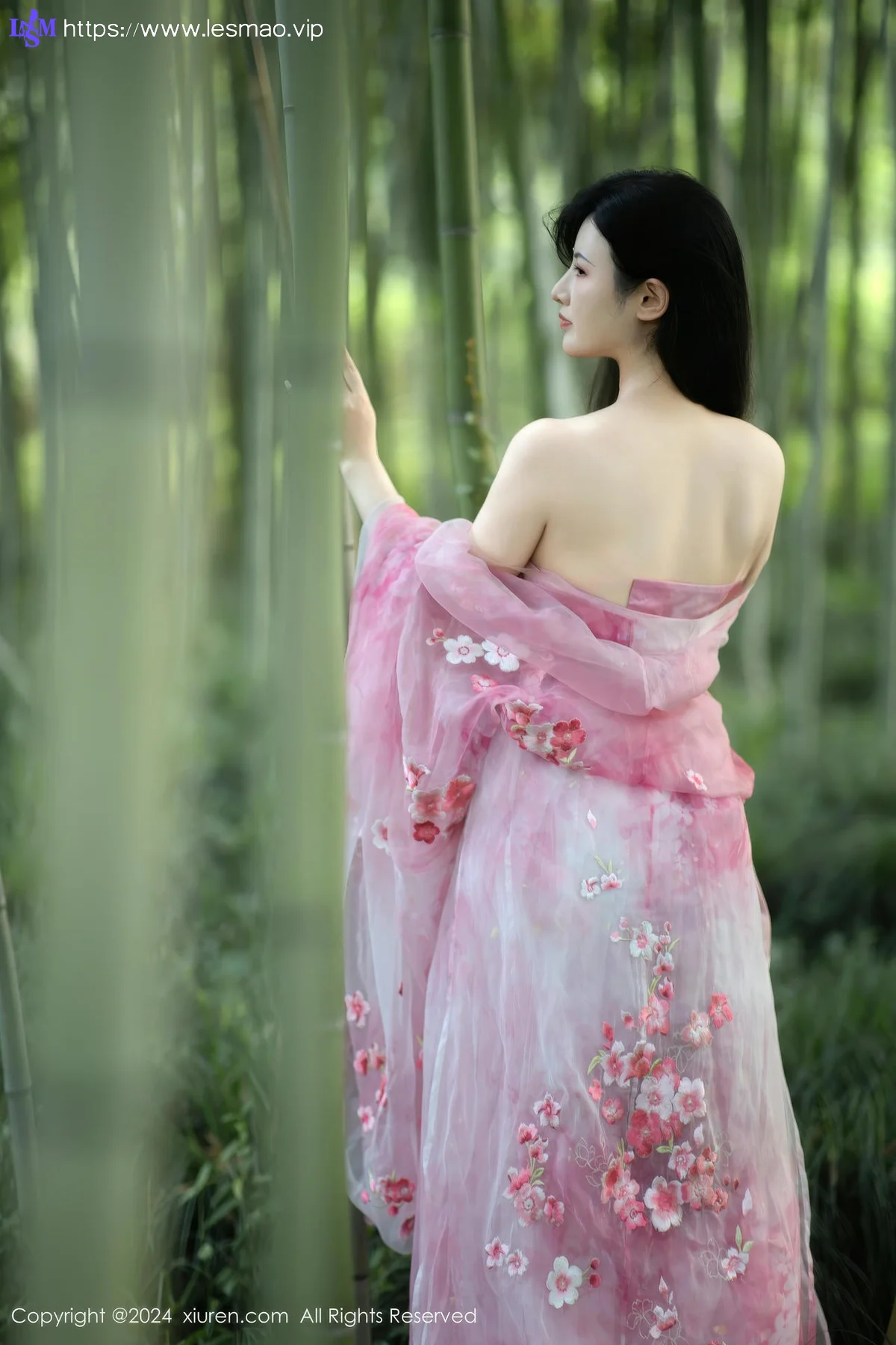 XiuRen 秀人 No.9100 诗诗kiki 粉色古风服饰性感写真1 - 14