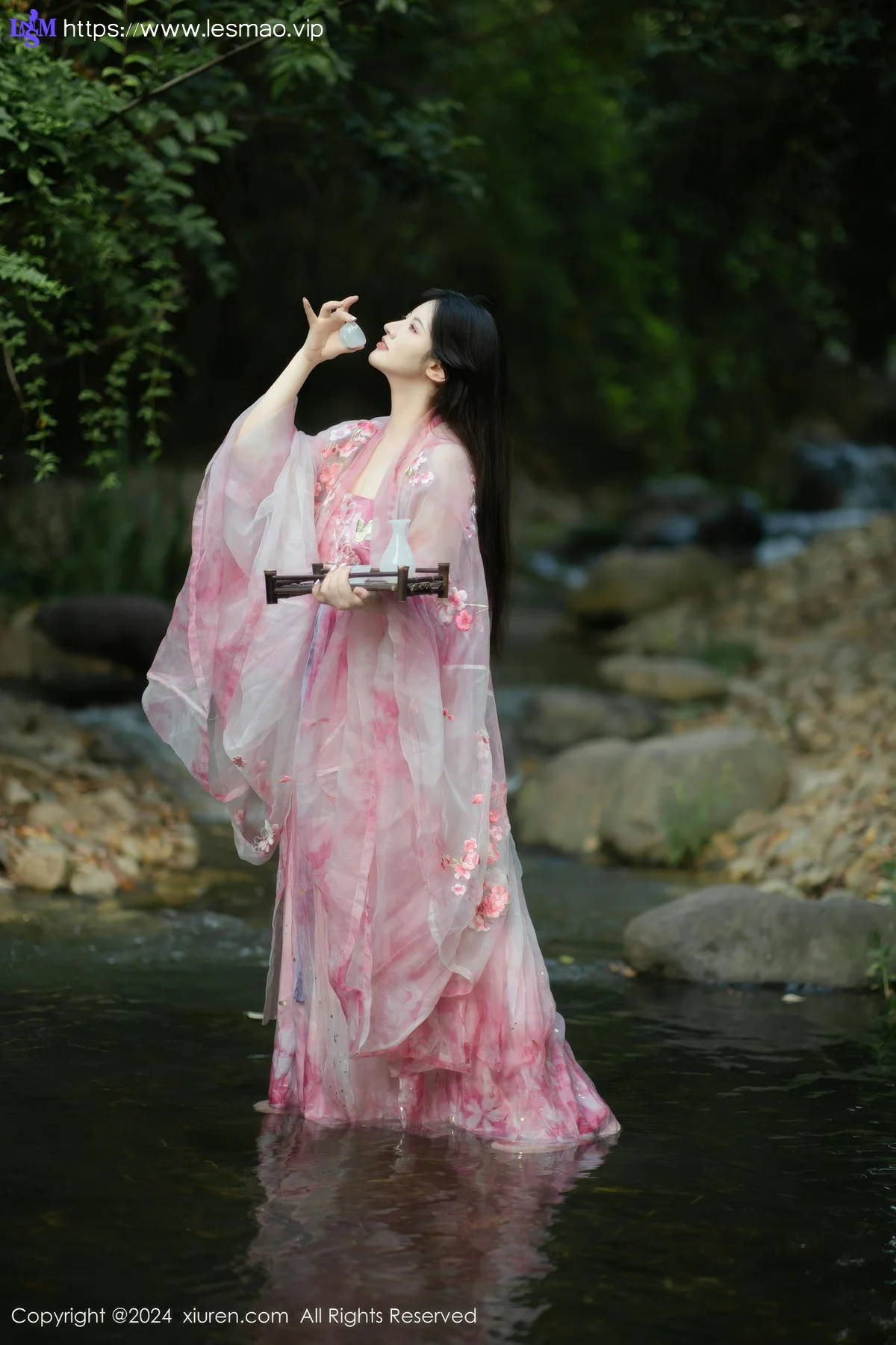 XiuRen 秀人 No.9100 诗诗kiki 粉色古风服饰性感写真1 - 19