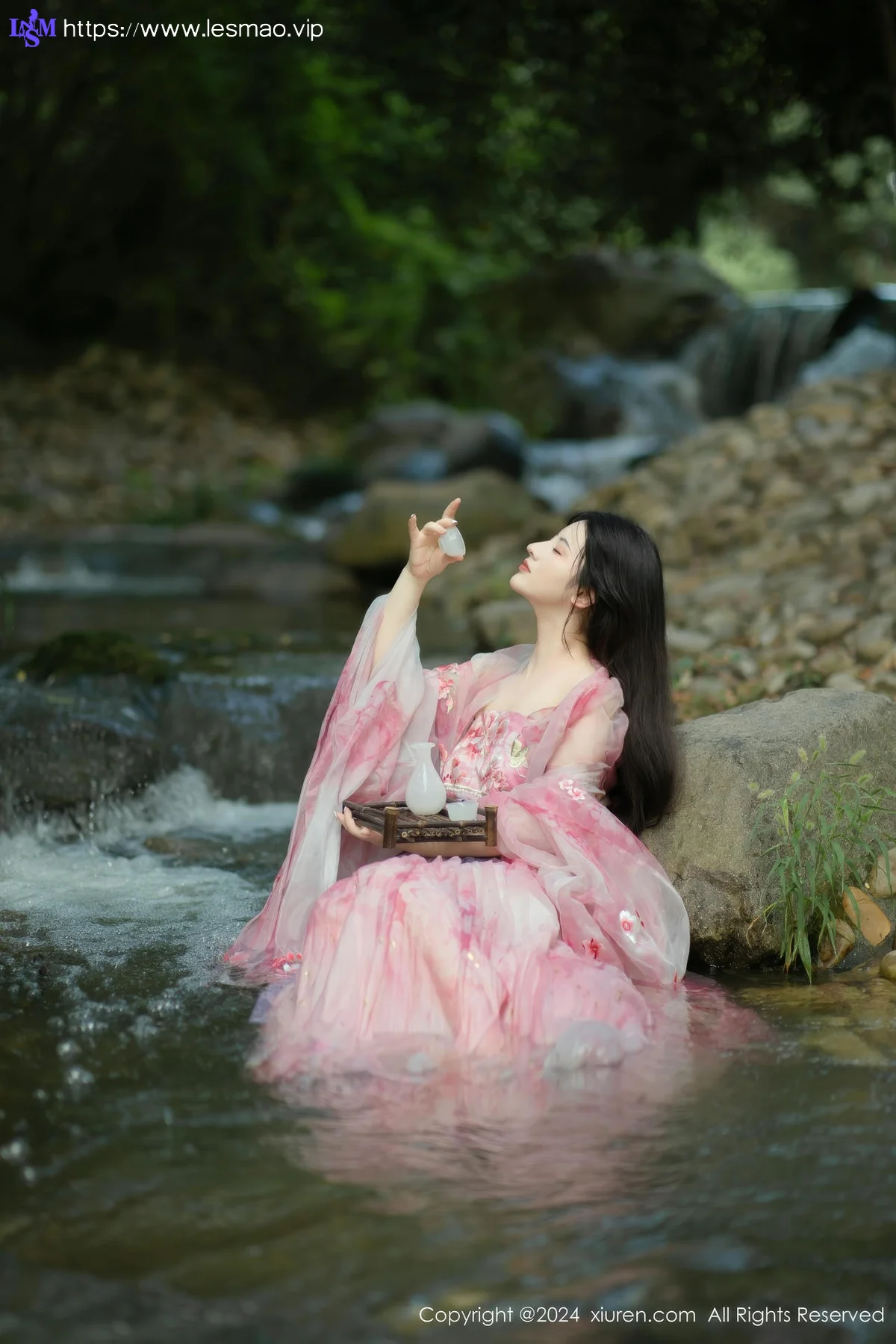 XiuRen 秀人 No.9100 诗诗kiki 粉色古风服饰性感写真1 - 20