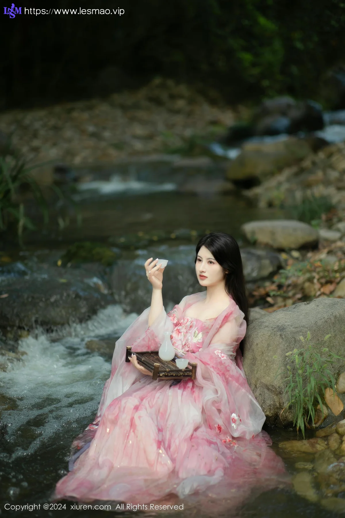 XiuRen 秀人 No.9100 诗诗kiki 粉色古风服饰性感写真1 - 22