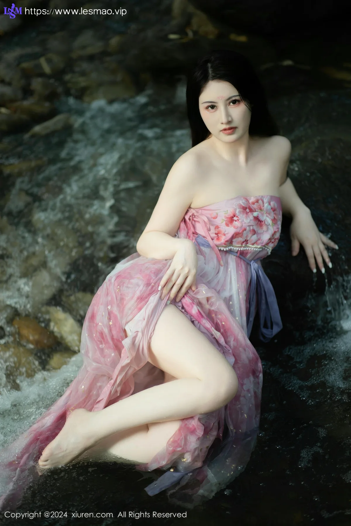 XiuRen 秀人 No.9100 诗诗kiki 粉色古风服饰性感写真1 - 27