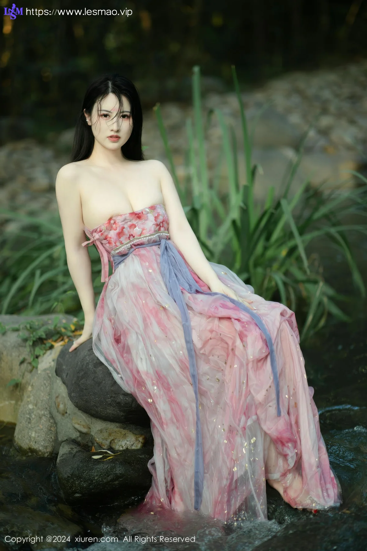 XiuRen 秀人 No.9100 诗诗kiki 粉色古风服饰性感写真1 - 35