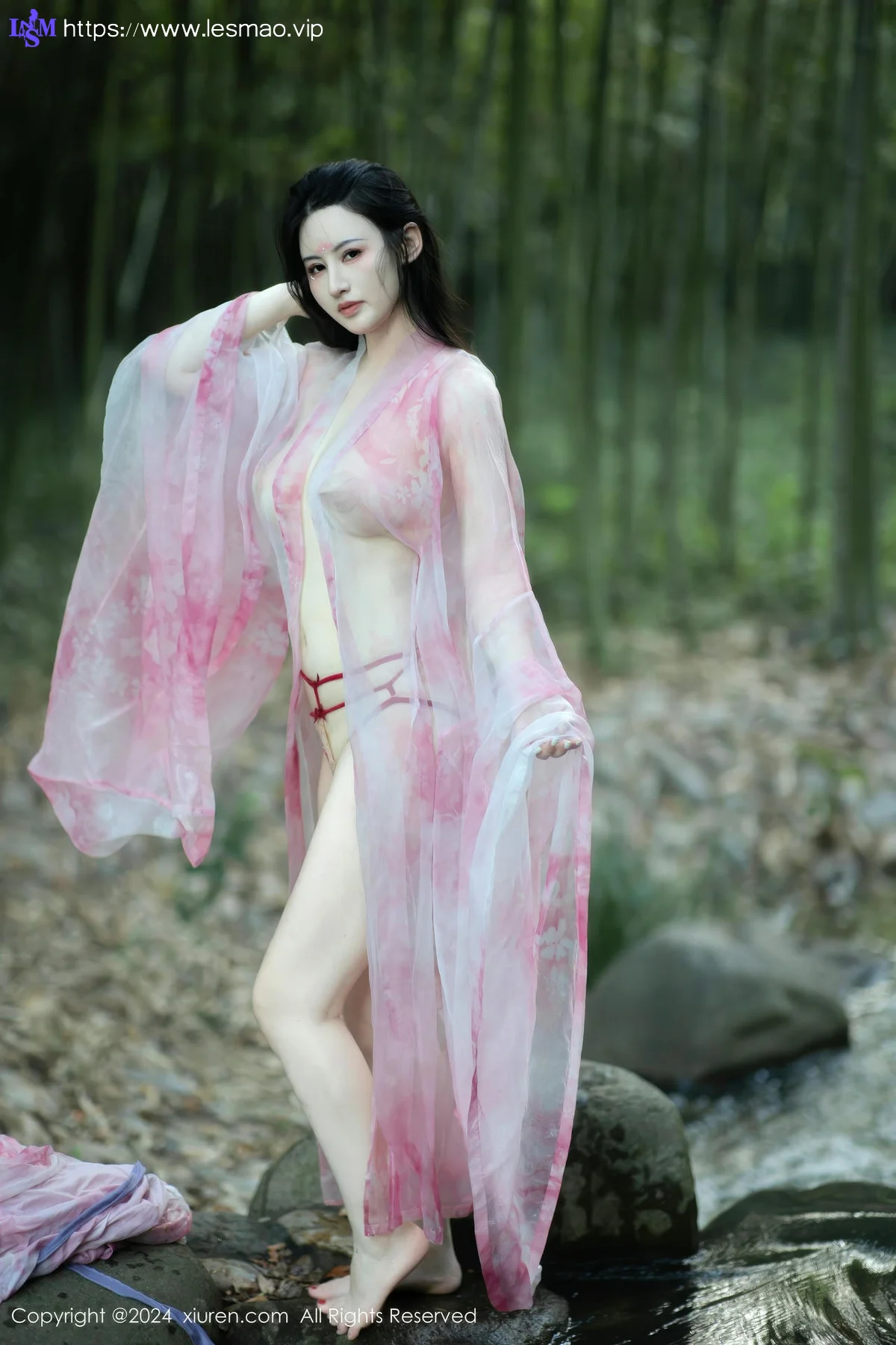 XiuRen 秀人 No.9100 诗诗kiki 粉色古风服饰性感写真1 - 60