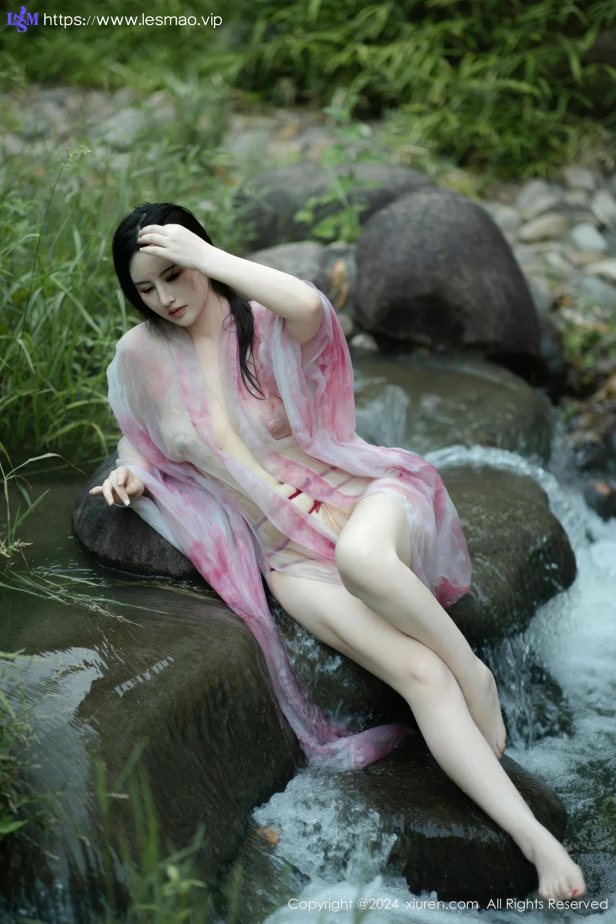 XiuRen 秀人 No.9100 诗诗kiki 粉色古风服饰性感写真1 - 61