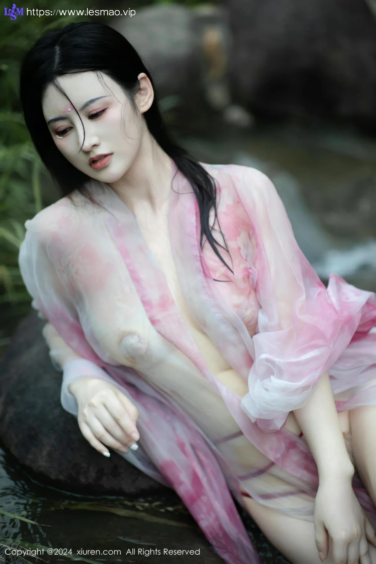 XiuRen 秀人 No.9100 诗诗kiki 粉色古风服饰性感写真1 - 63