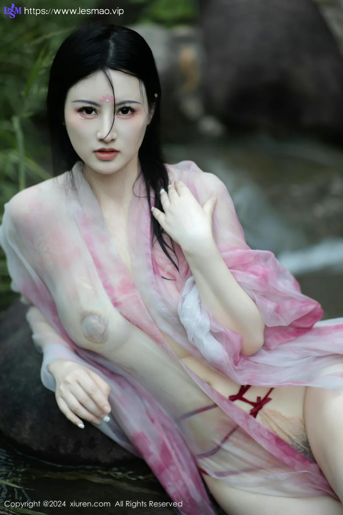 XiuRen 秀人 No.9100 诗诗kiki 粉色古风服饰性感写真1 - 64
