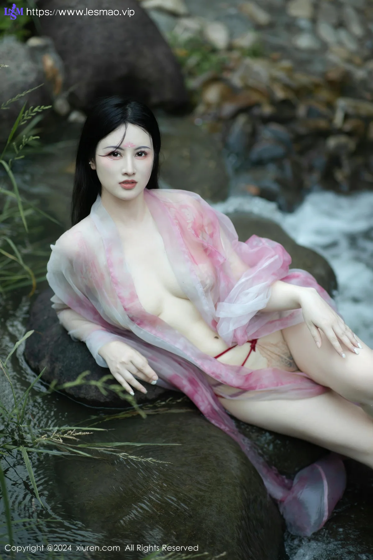 XiuRen 秀人 No.9100 诗诗kiki 粉色古风服饰性感写真1 - 65