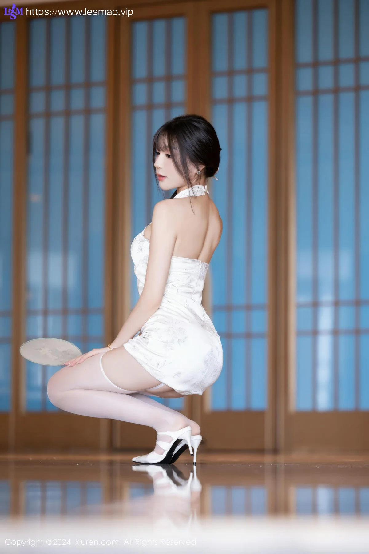 XiuRen 秀人 No.9101 徐莉芝Booty 白色连衣短裙性感写真1 - 19