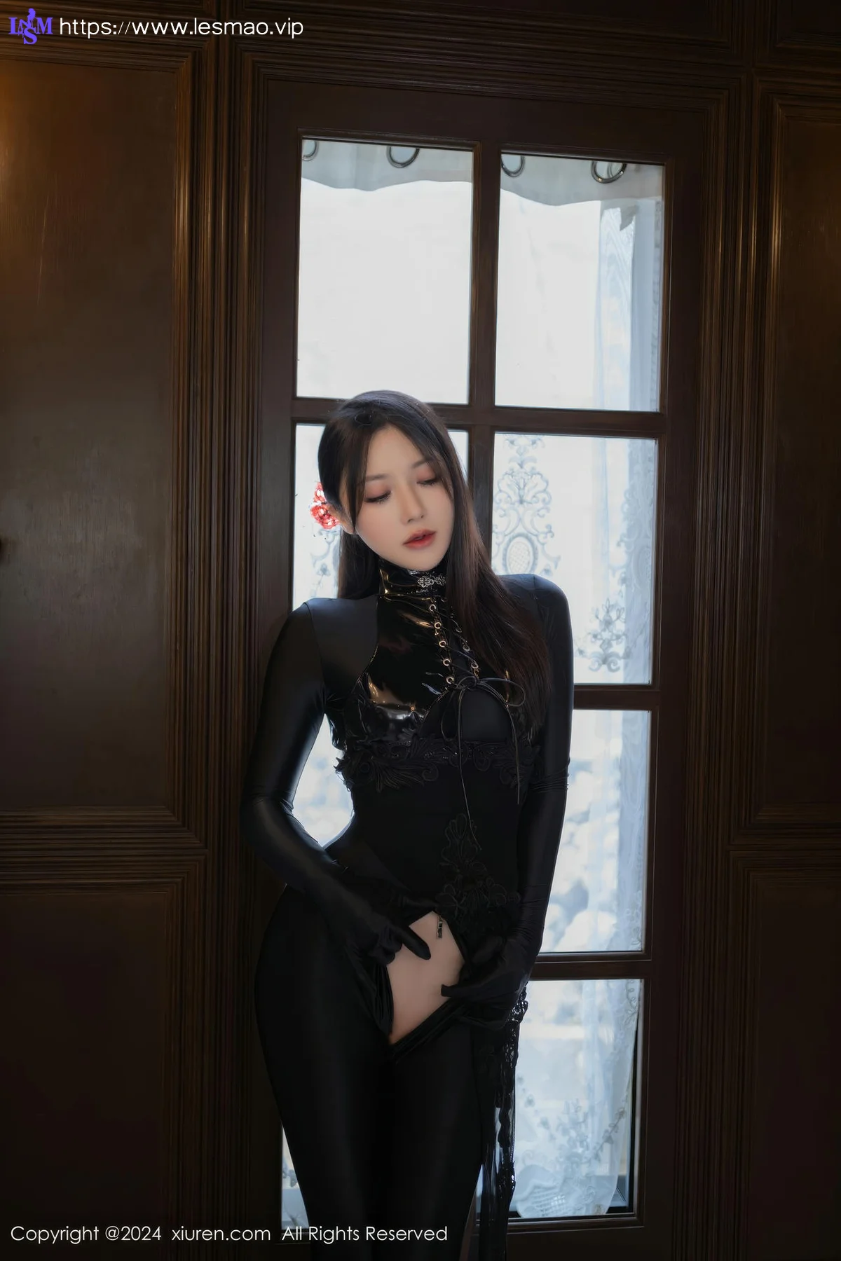 XiuRen 秀人 No.9125 鱼子酱Fish 黑色连体衣韩国旅拍写真111 - 25