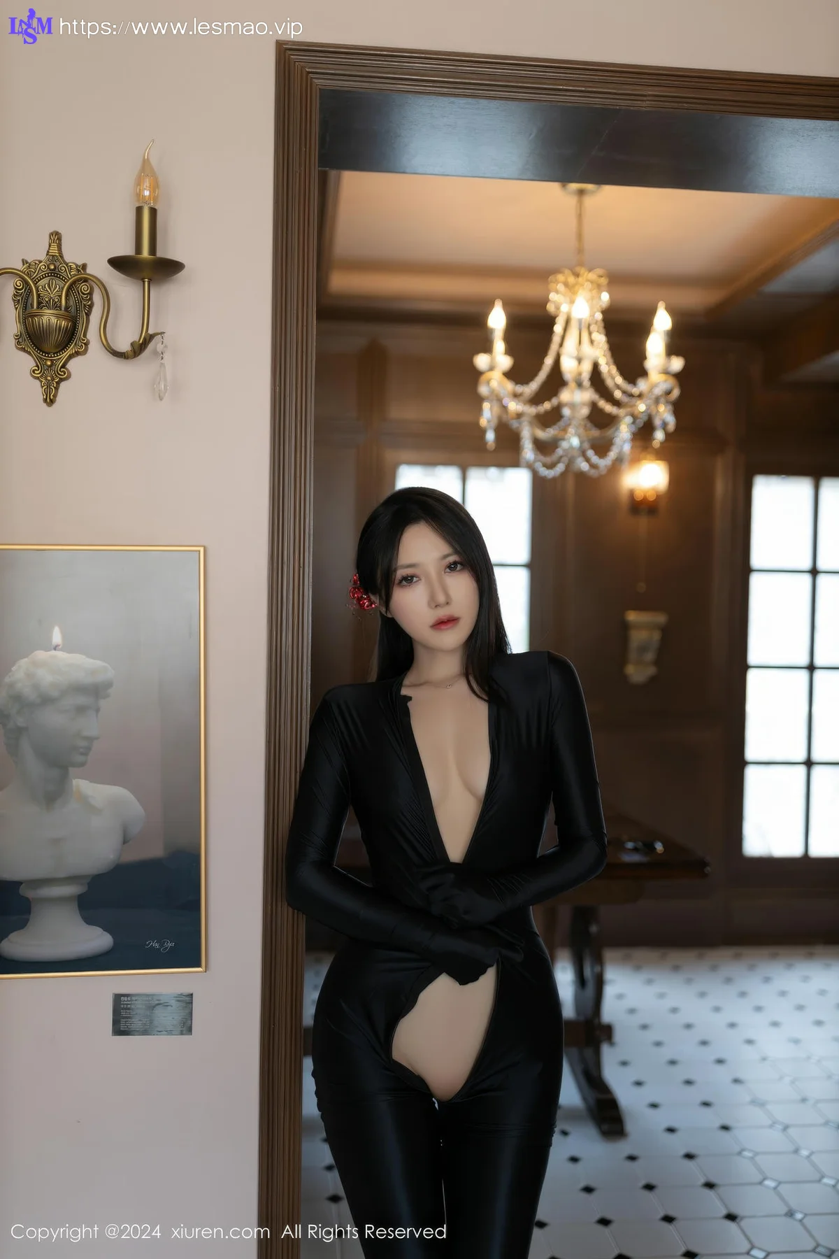 XiuRen 秀人 No.9125 鱼子酱Fish 黑色连体衣韩国旅拍写真111 - 75