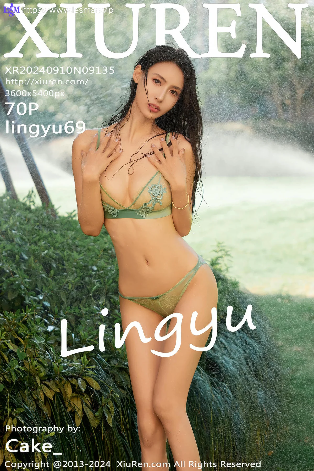 XiuRen 秀人 No.9135 lingyu 户外写真内衣美腿 - 71