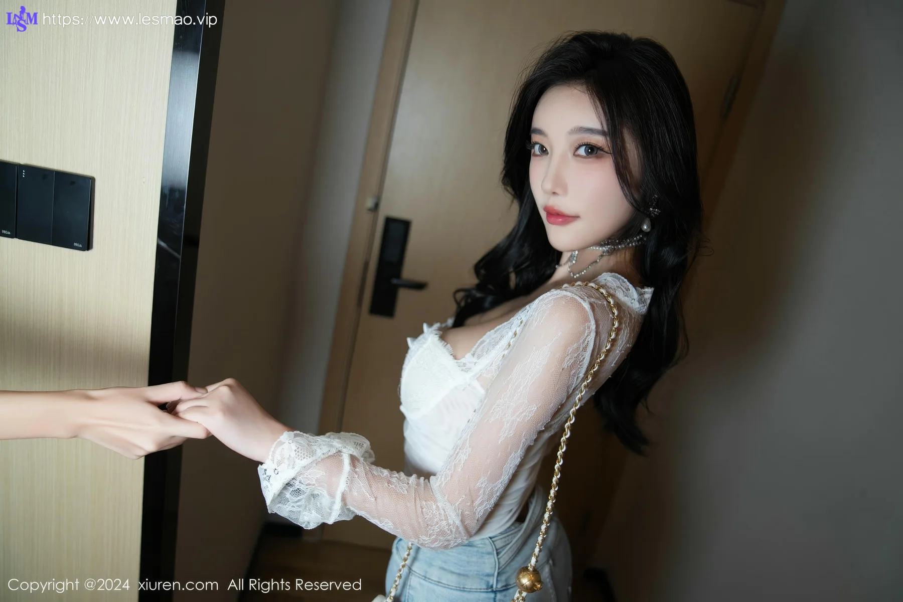 XiuRen 秀人 No.9140 杨晨晨Yome 白色情趣女仆服性感写真2 - 38
