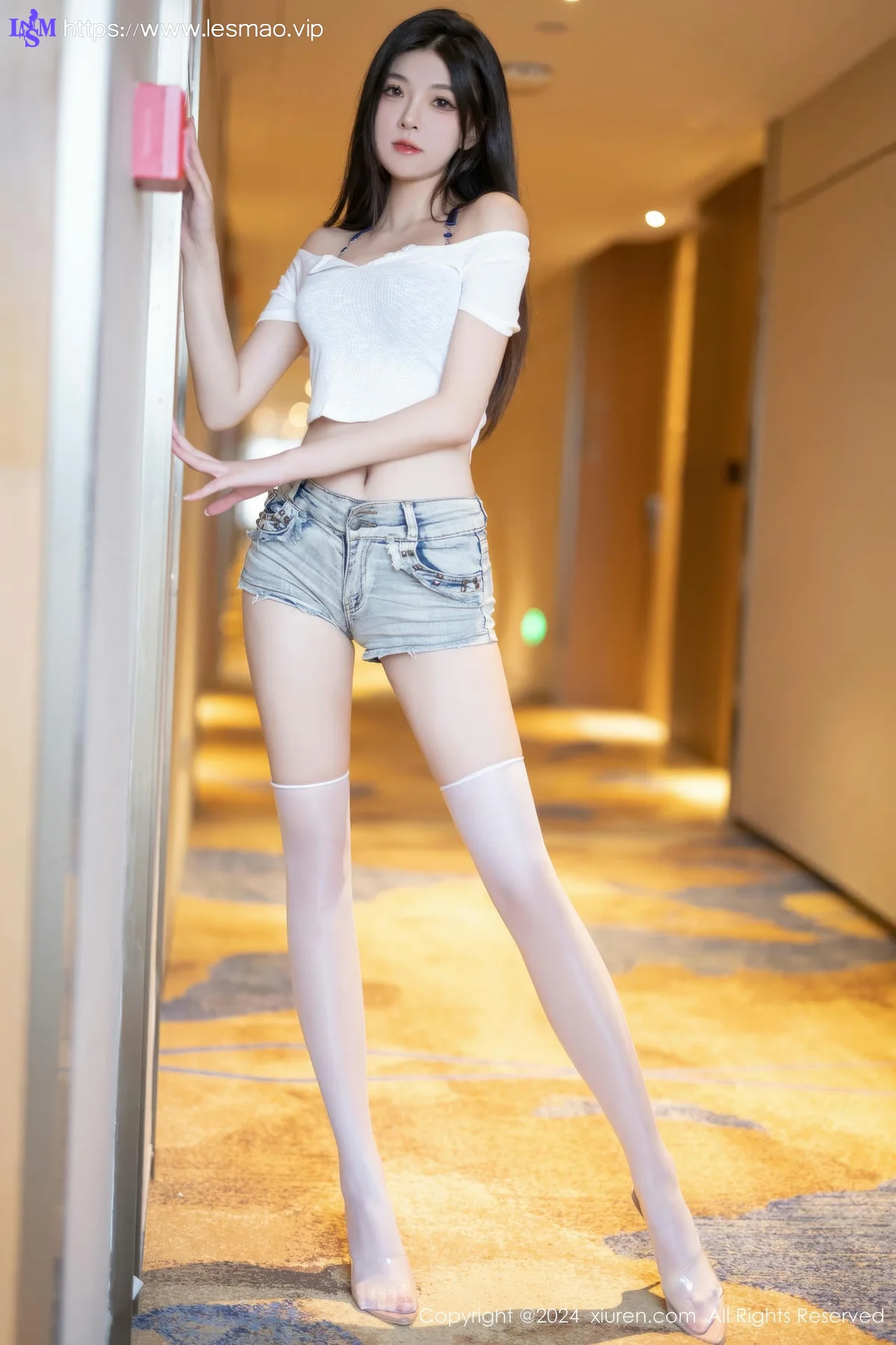 XiuRen 秀人 No.9141 初梦瑶 首套写真超短牛仔裤3 - 35