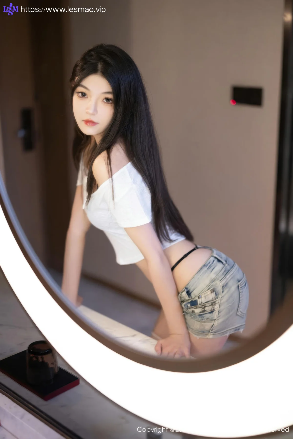 XiuRen 秀人 No.9141 初梦瑶 首套写真超短牛仔裤3 - 44