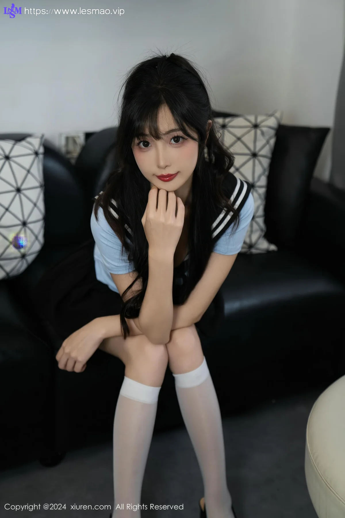 XiuRen 秀人 No.9151 林星阑 蓝色JK制服性感写真 - 18