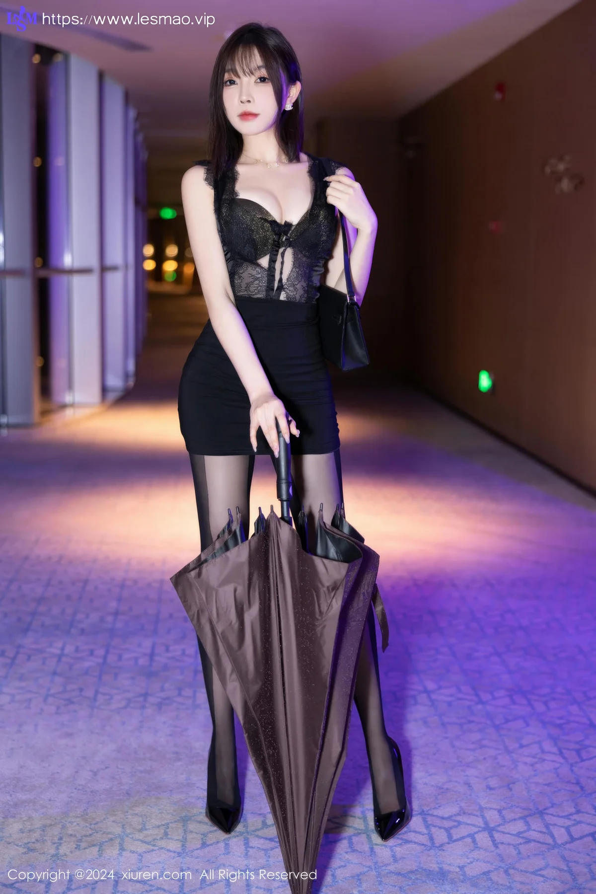 XiuRen 秀人 No.9157 徐莉芝Booty 黑色连衣短裙性感写真 - 13