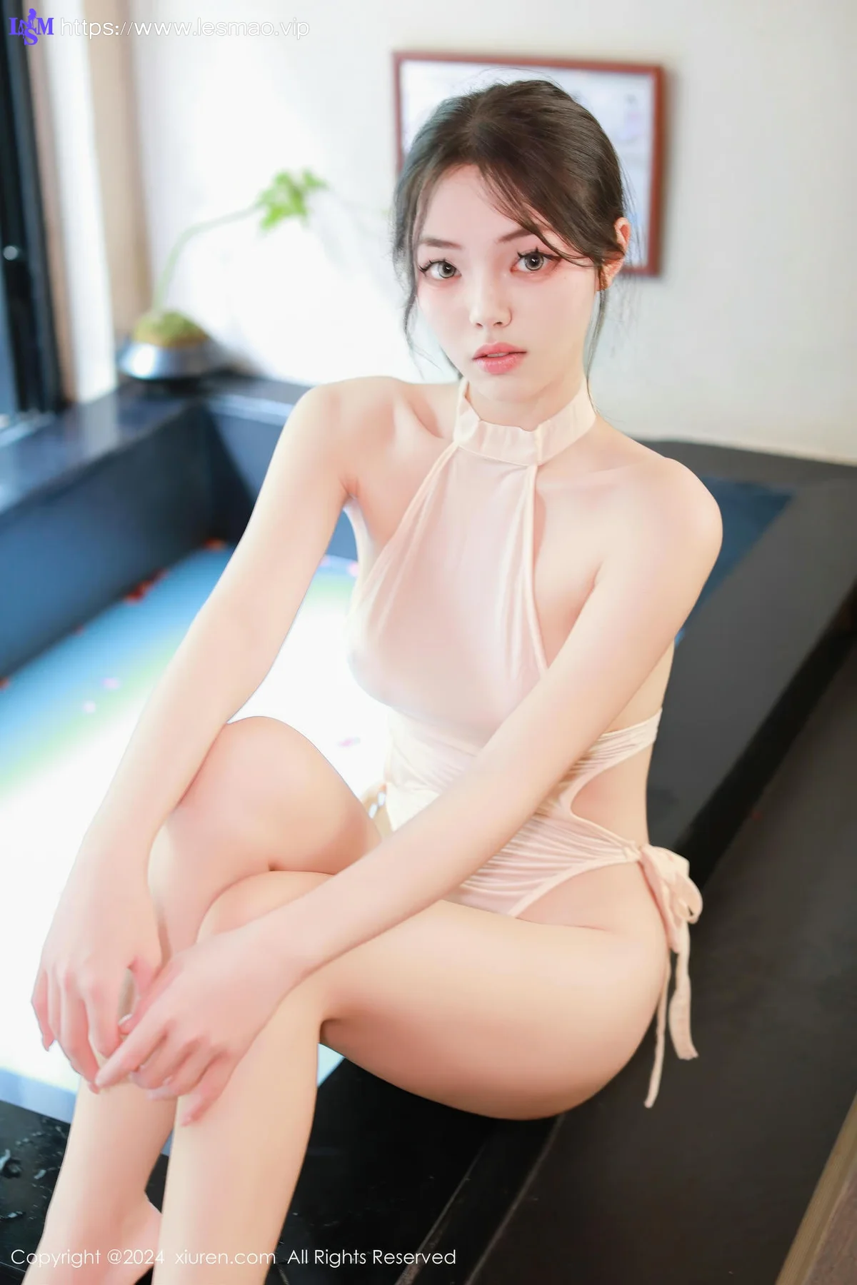 XiuRen 秀人 No.9160 叫我小猫 肉色连体衣旅拍写真 - 20
