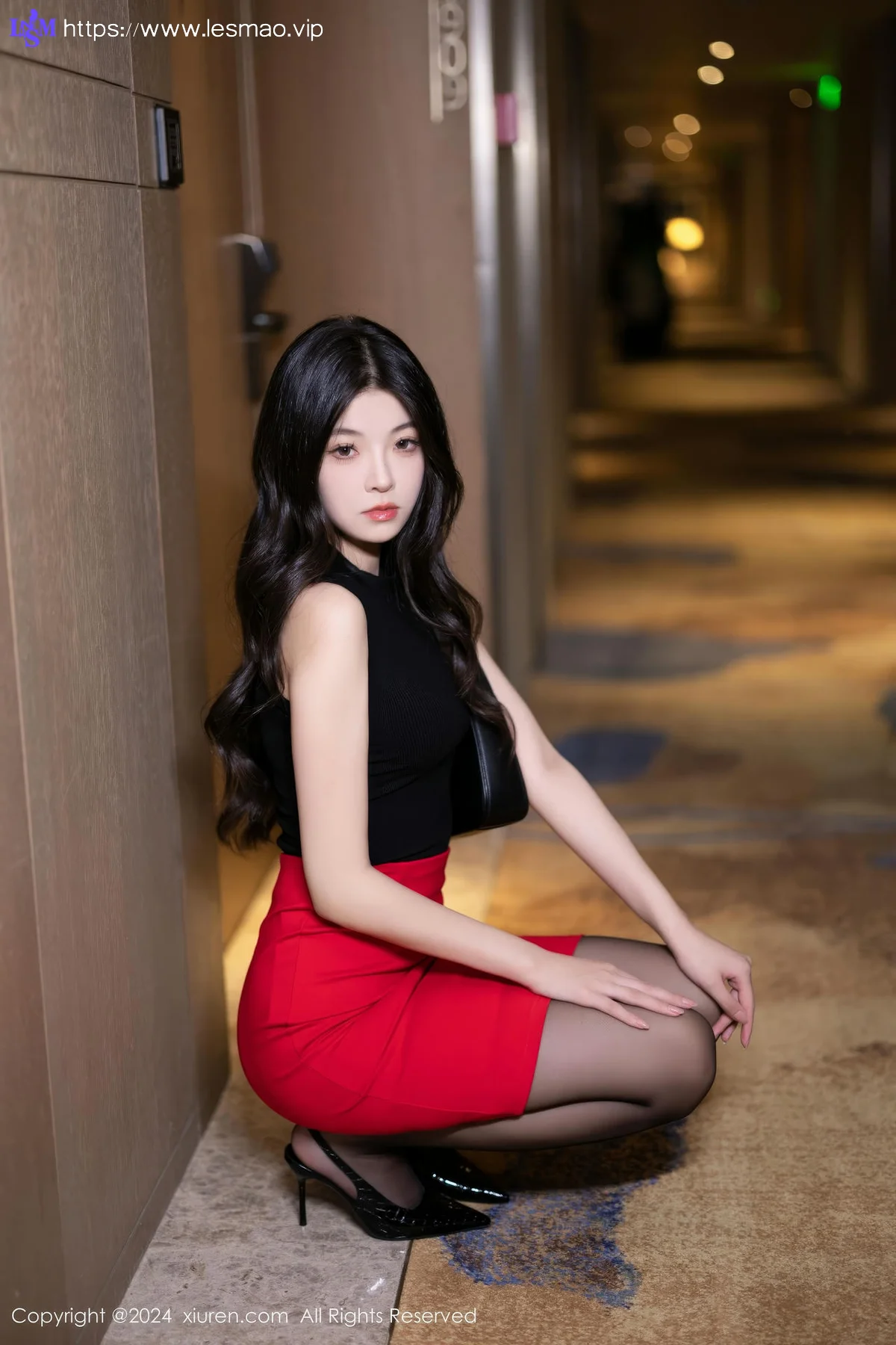 XiuRen 秀人 No.9169 初梦瑶 魅惑黑丝性感写真 - 19