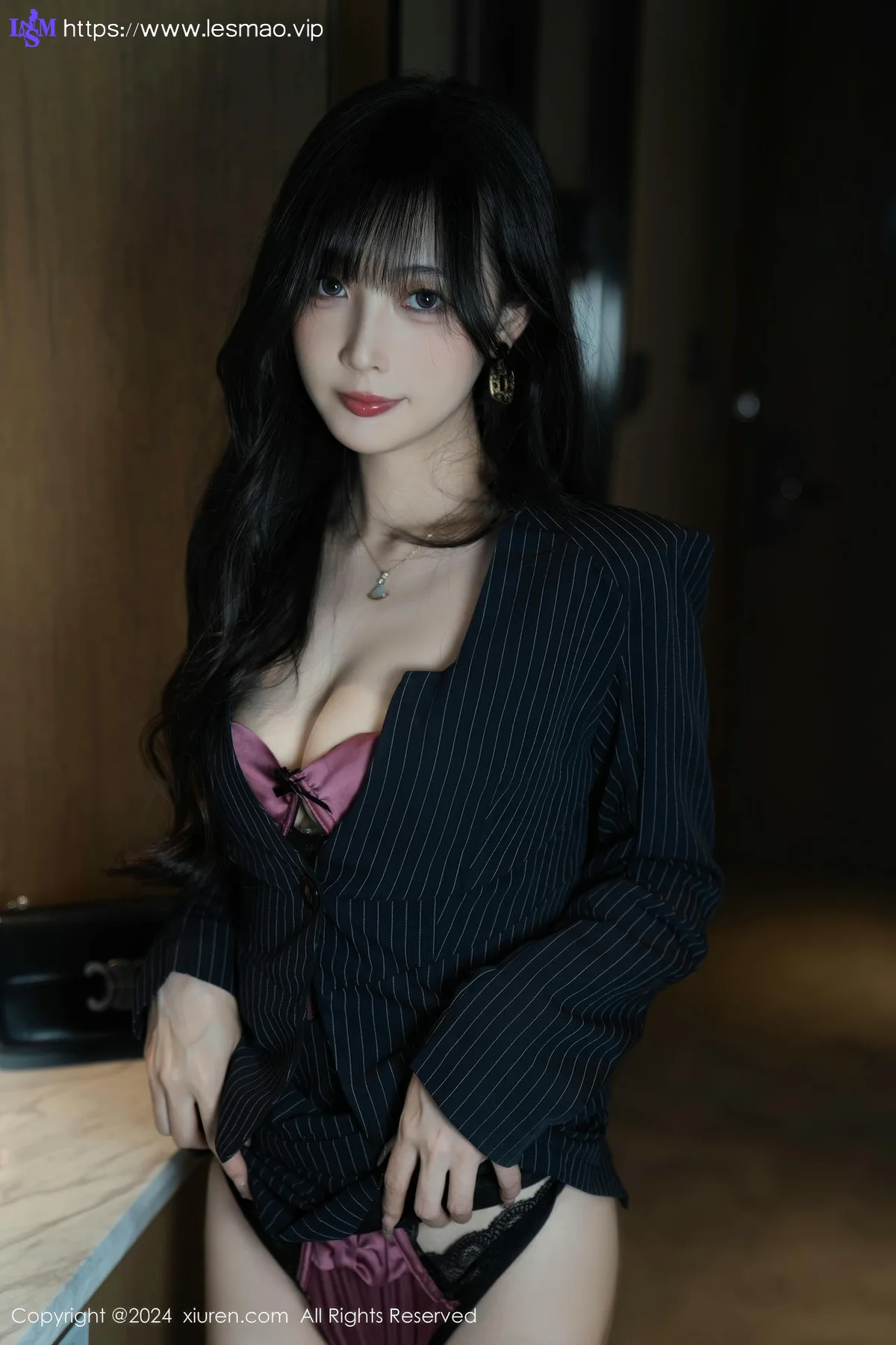 XiuRen 秀人 No.9186 林星阑 紫色情趣内衣性感写真 - 35