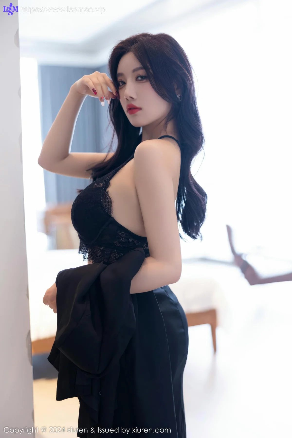 XiuRen 秀人 No.9190 杨晨晨Yome 性感黑色OL服饰 - 21