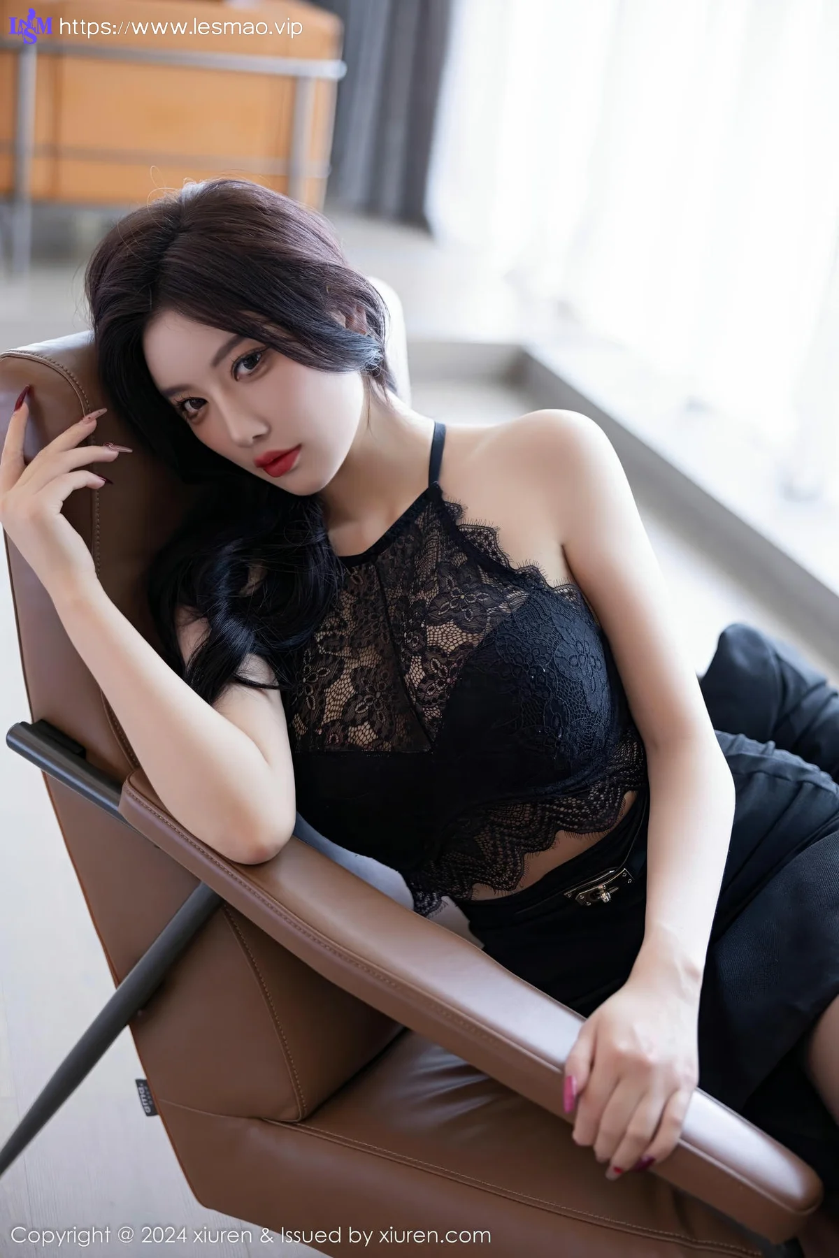 XiuRen 秀人 No.9190 杨晨晨Yome 性感黑色OL服饰 - 26
