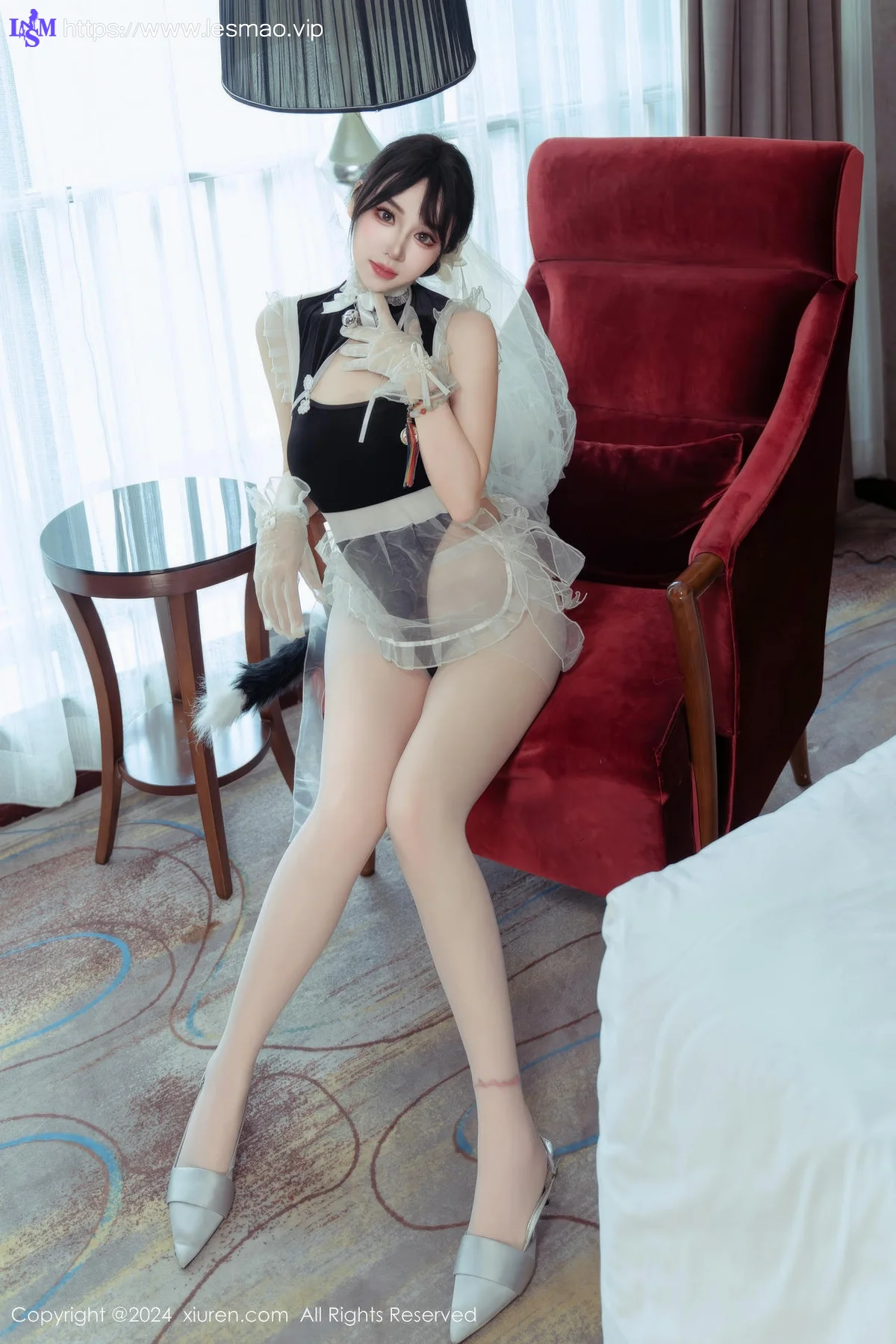 XiuRen 秀人 No.9197 汐汐爱吃草莓 猫系小女仆系列 - 13