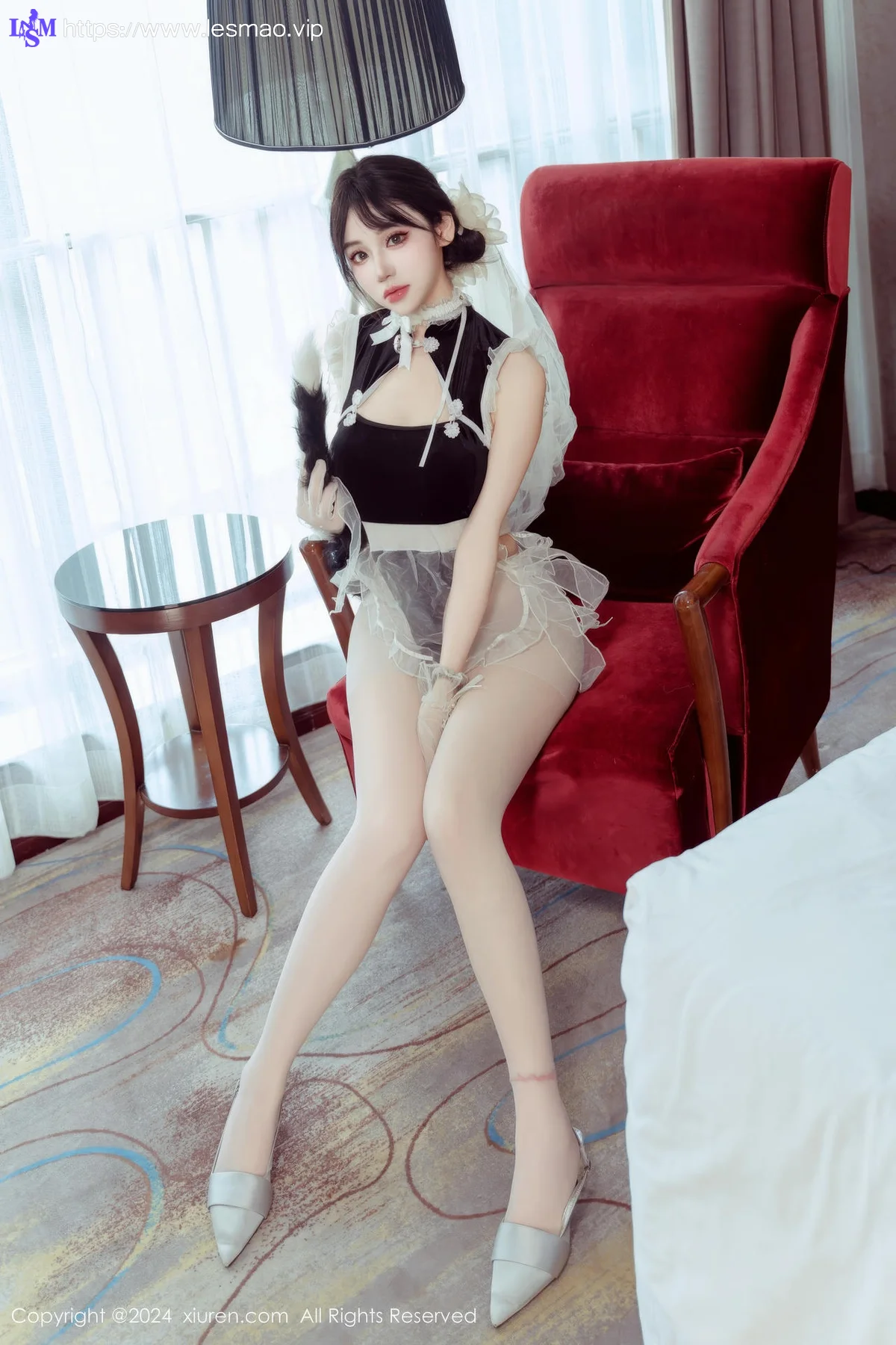 XiuRen 秀人 No.9197 汐汐爱吃草莓 猫系小女仆系列 - 14