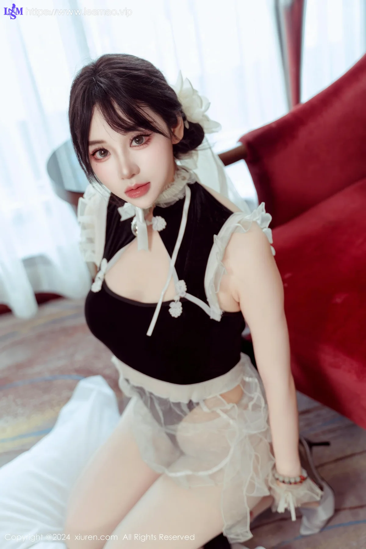 XiuRen 秀人 No.9197 汐汐爱吃草莓 猫系小女仆系列 - 16