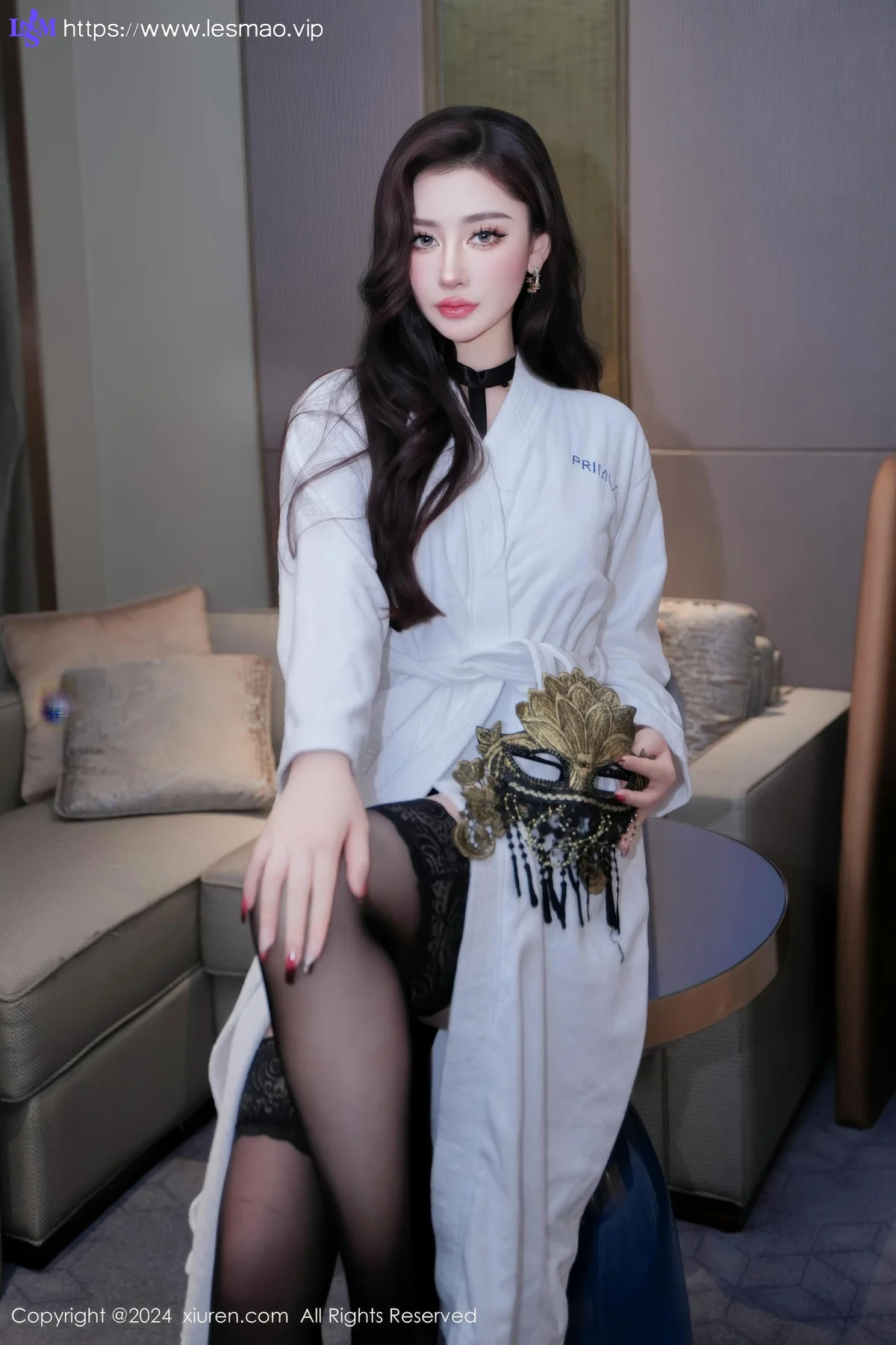 XiuRen 秀人 No.9198 蕾蕾醒了没 黑色异域风情服饰 - 60