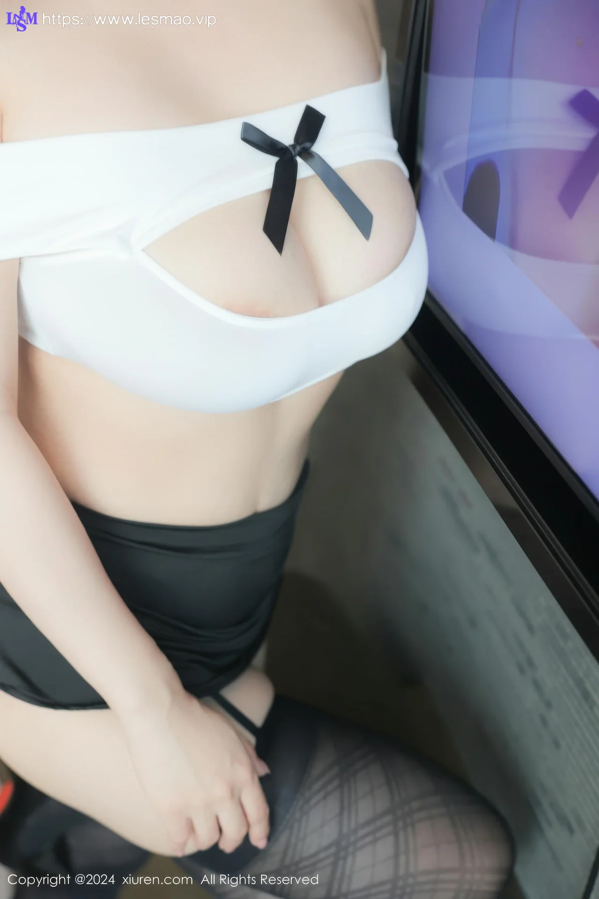 XiuRen 秀人 No.9209 小肉肉咪 巨乳白色情趣内衣 - 12