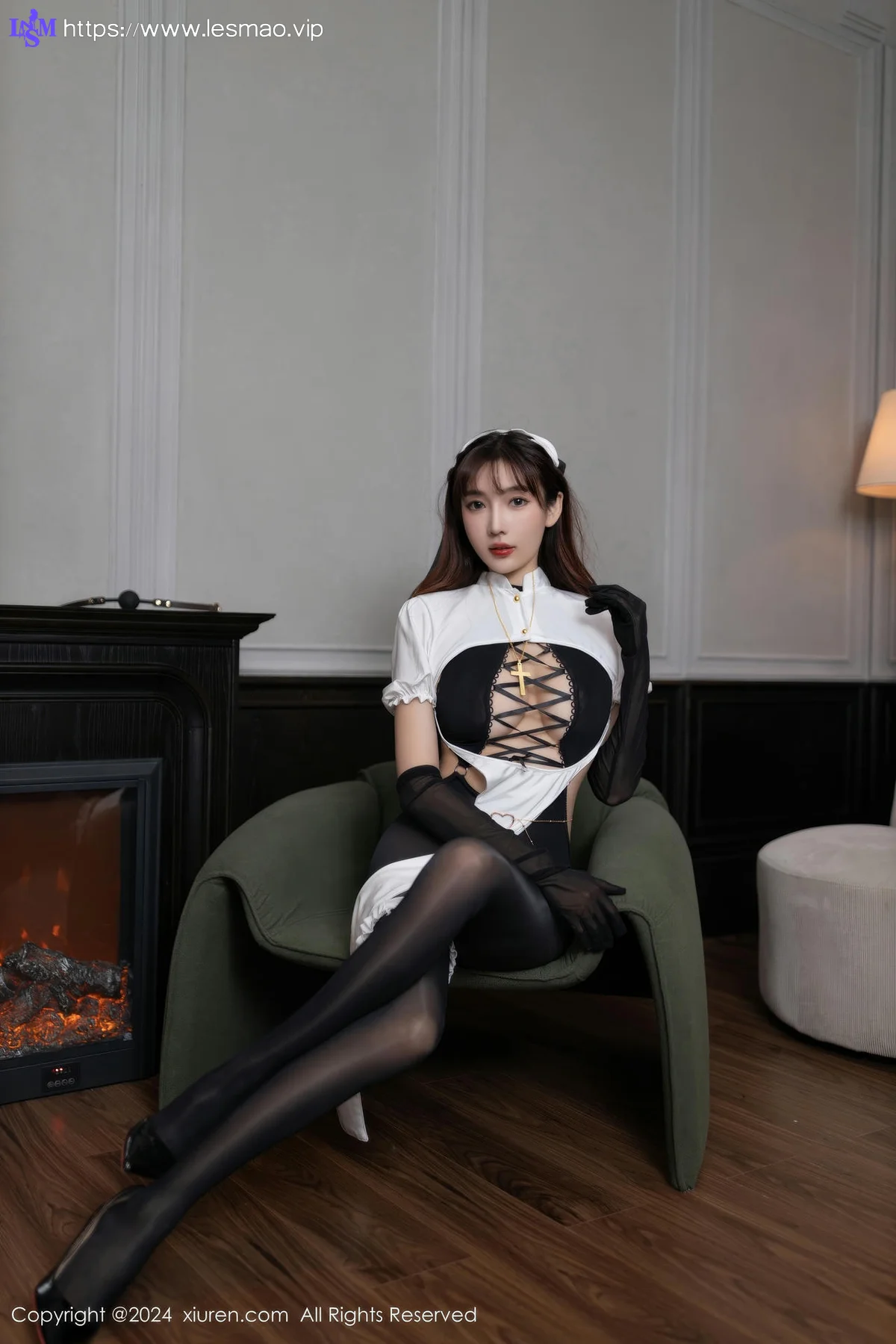 XiuRen 秀人 No.9216 陆萱萱 性感修女服饰 - 14