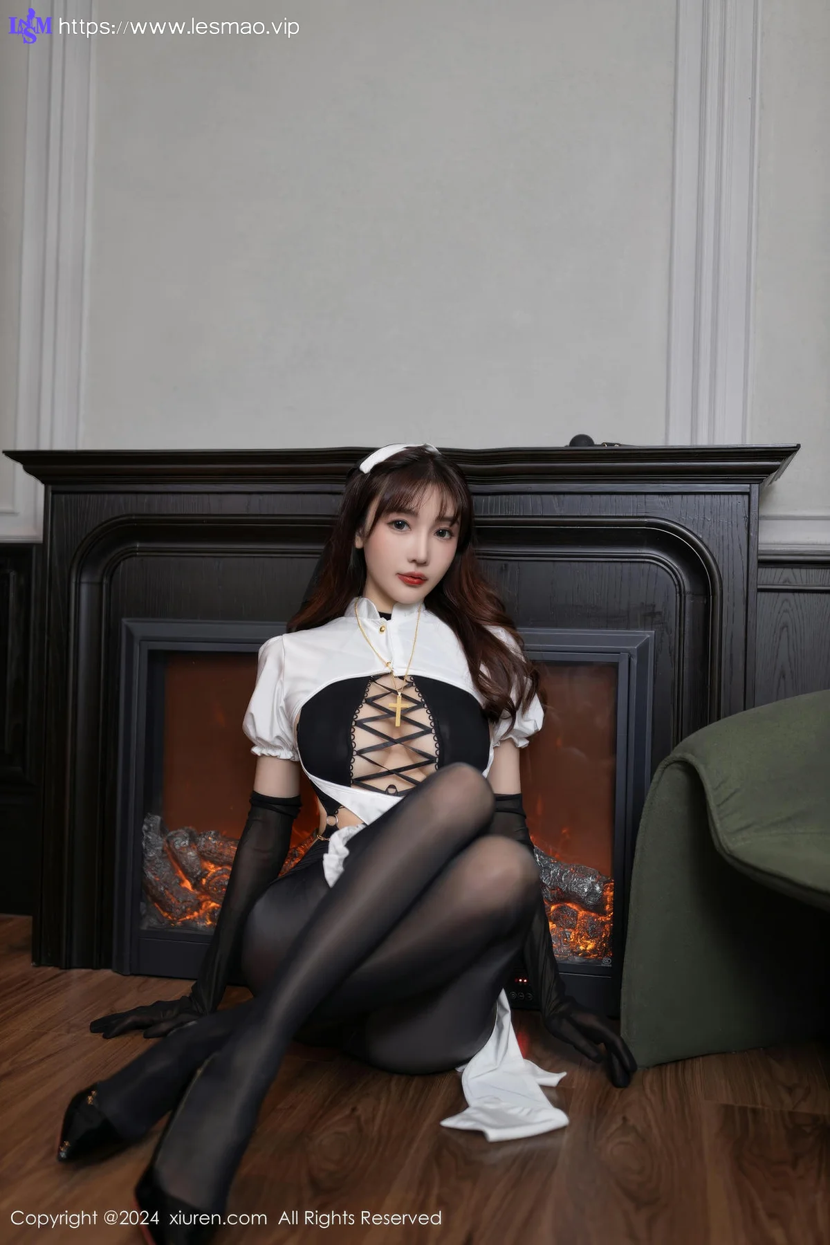 XiuRen 秀人 No.9216 陆萱萱 性感修女服饰 - 26