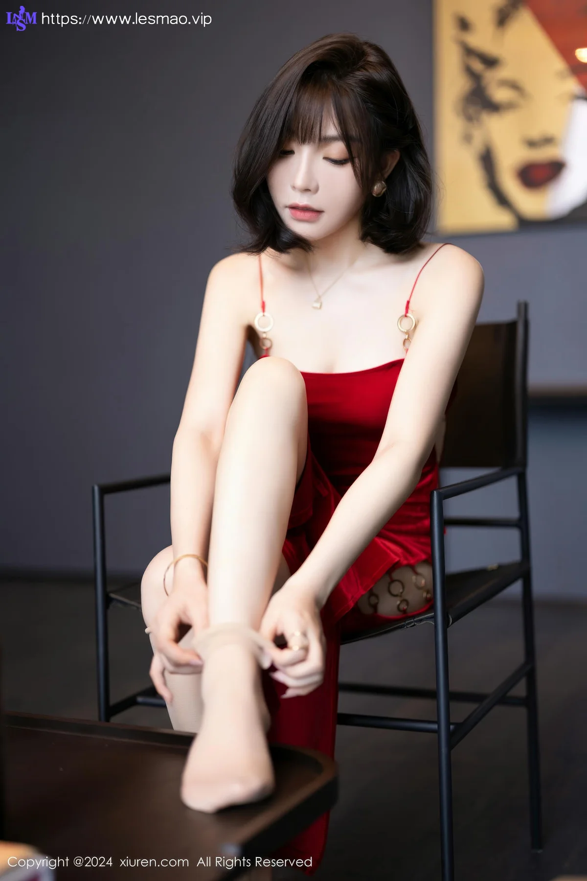 XiuRen 秀人 No.9229 徐莉芝Booty 红色情趣内衣 - 20