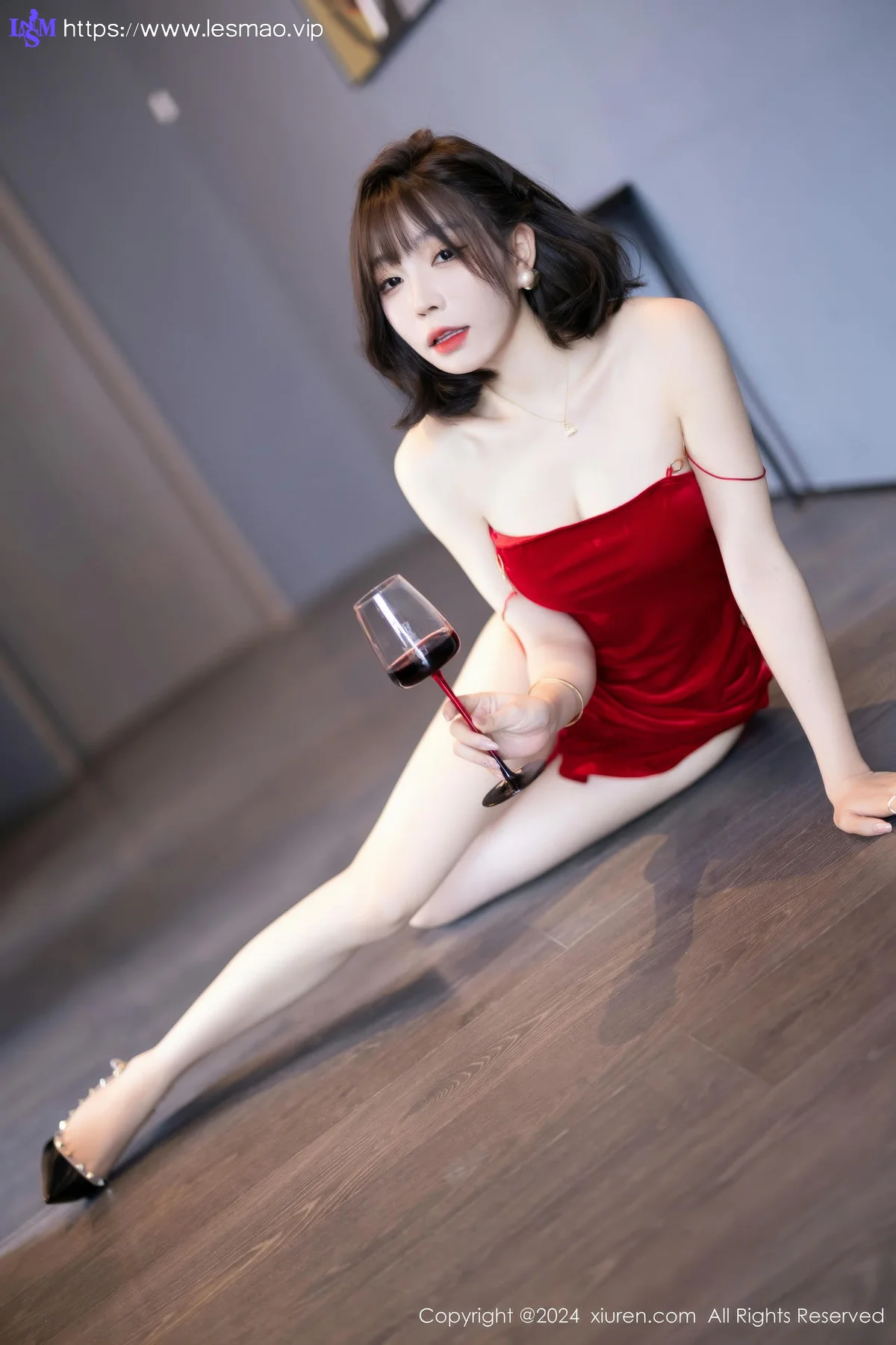 XiuRen 秀人 No.9229 徐莉芝Booty 红色情趣内衣 - 39