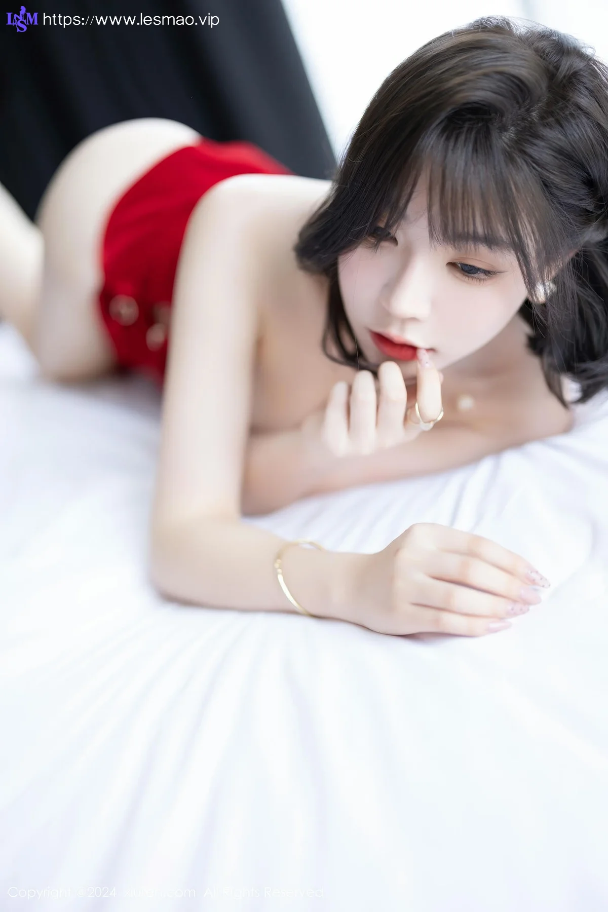 XiuRen 秀人 No.9229 徐莉芝Booty 红色情趣内衣 - 51