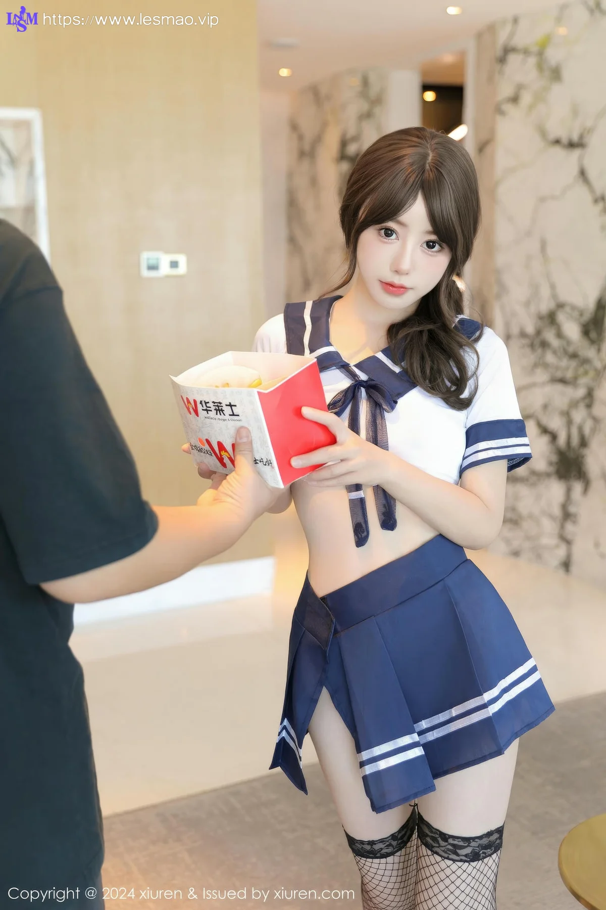 XiuRen 秀人 No.9238 桃妖夭 白色学妹制服 - 26