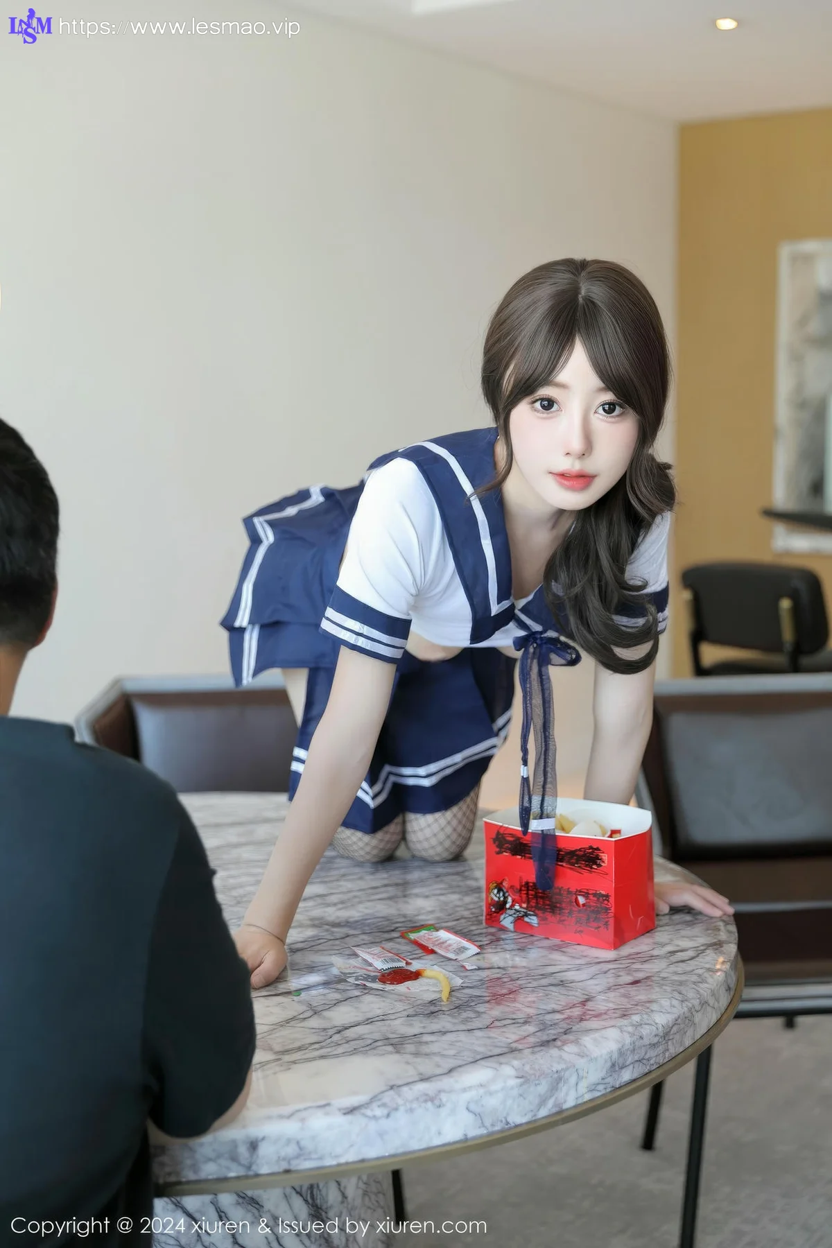 XiuRen 秀人 No.9238 桃妖夭 白色学妹制服 - 41