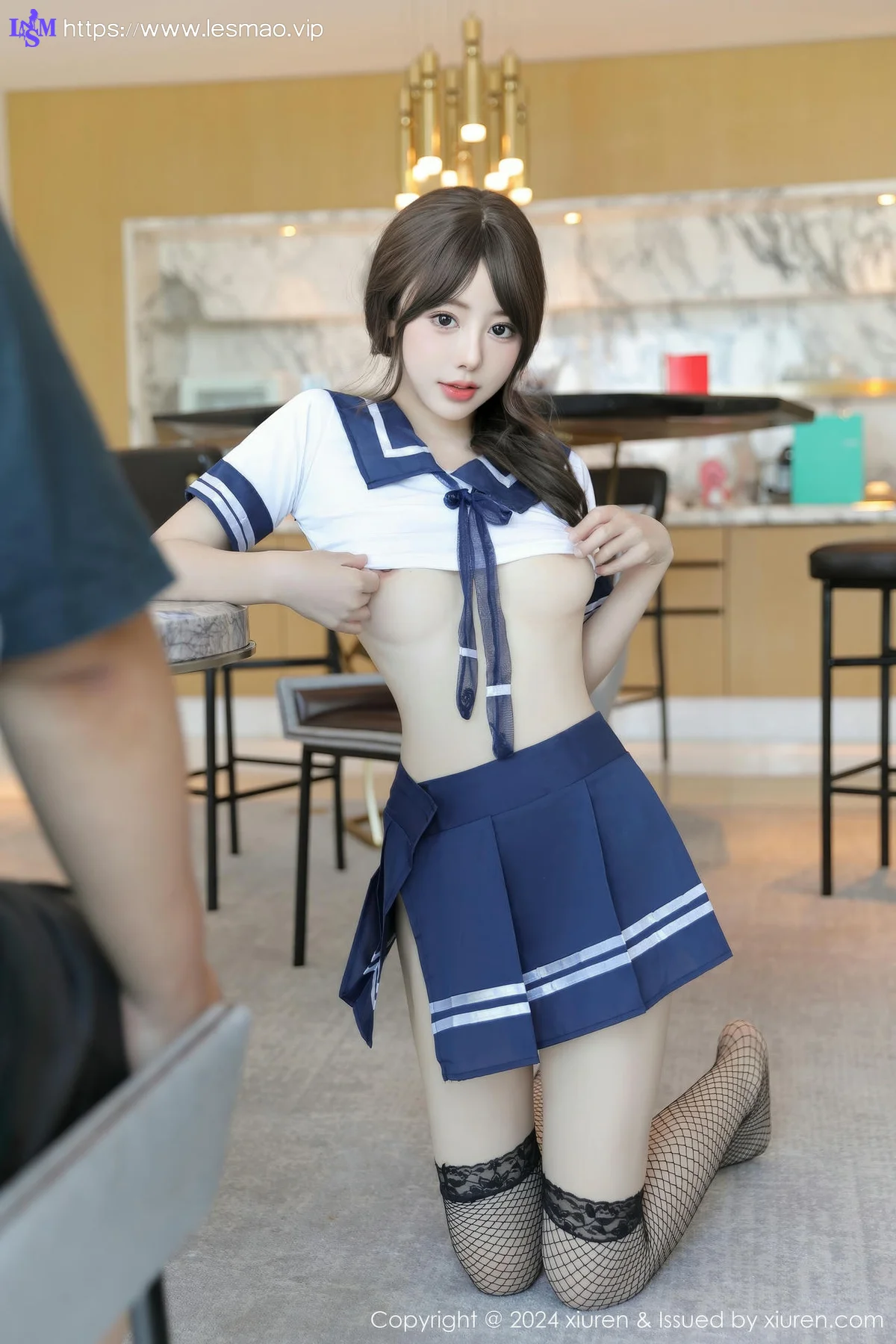 XiuRen 秀人 No.9238 桃妖夭 白色学妹制服 - 48