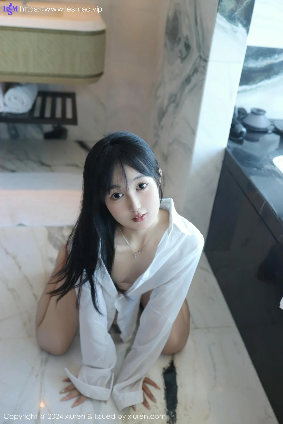 XiuRen 秀人 No.9251 林好好 首套写真白色衬衣萝莉 - 44