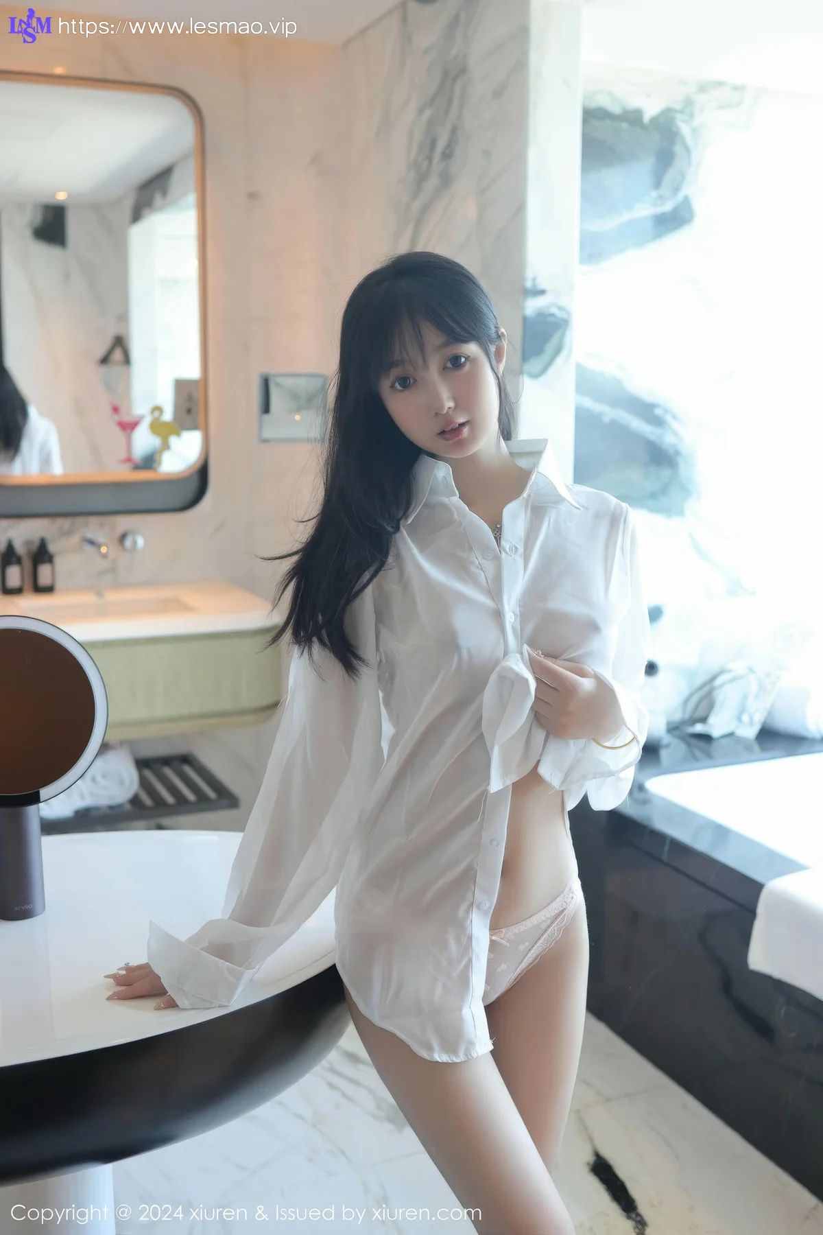 XiuRen 秀人 No.9251 林好好 首套写真白色衬衣萝莉 - 67