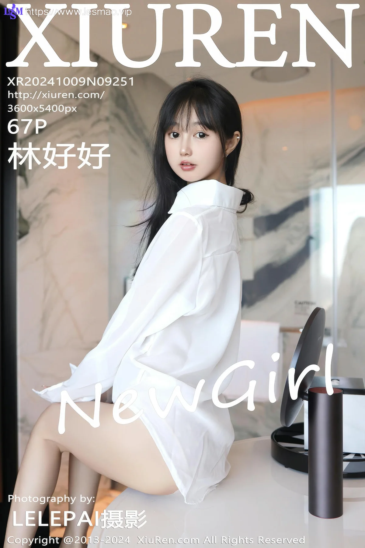 XiuRen 秀人 No.9251 林好好 首套写真白色衬衣萝莉 - 68