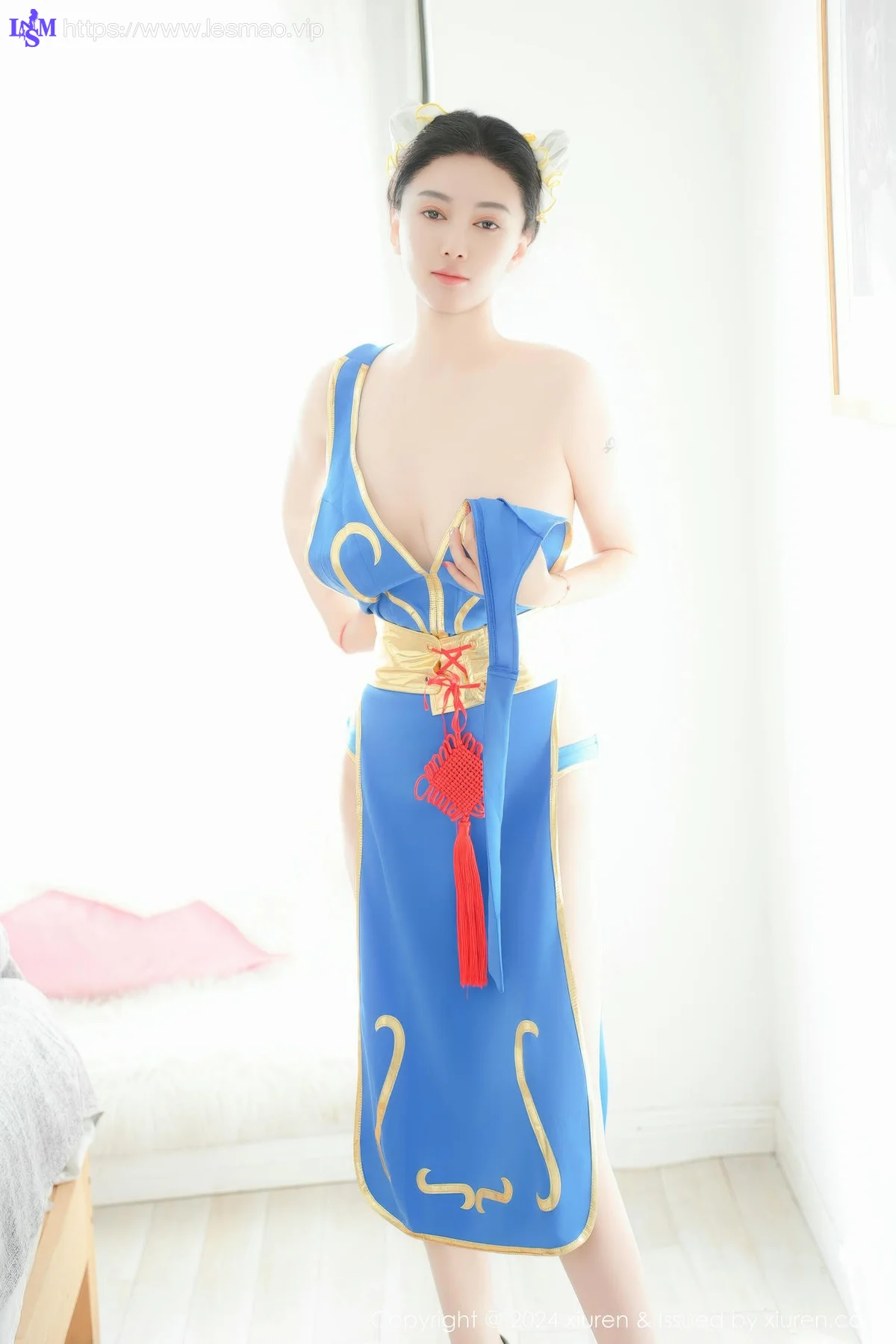 XiuRen 秀人 No.9252 雅茹老师 爆乳cos制服 - 14