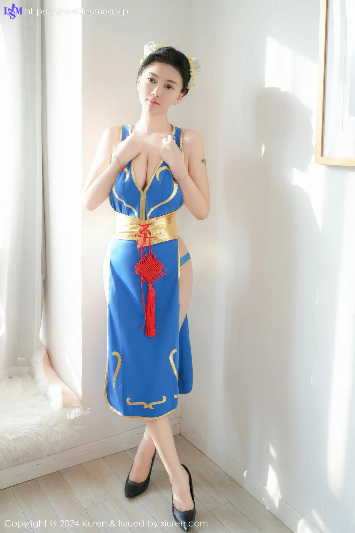 XiuRen 秀人 No.9252 雅茹老师 爆乳cos制服 - 17
