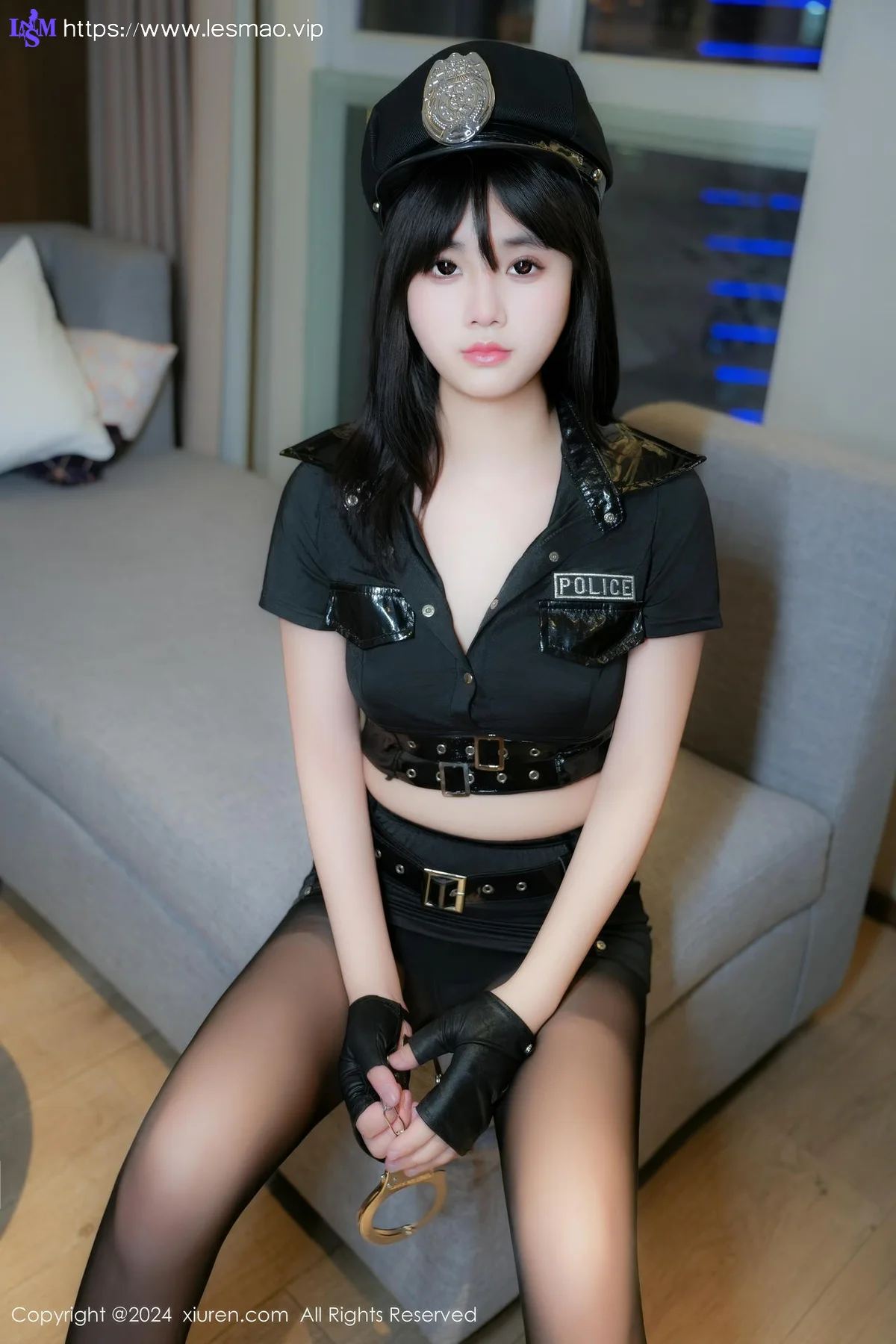 XiuRen 秀人 No.9253 雅茹老师 性感蓝色COSPLAY服饰 - 11
